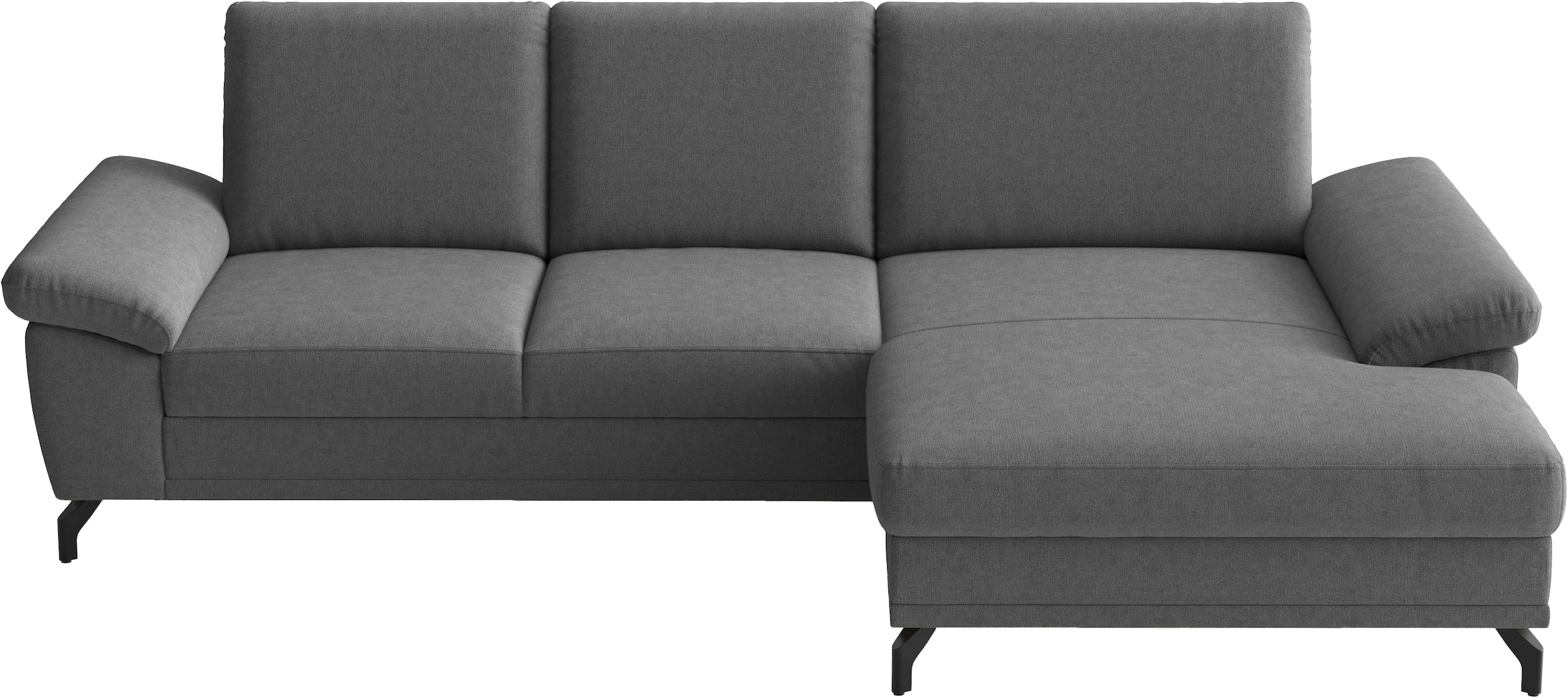 sit&more Ecksofa "Chelsea L-Form, B: 264 cm, Armteil- & Sitztiefenverstellung" optional Schlaffunktion und Bettkasten
