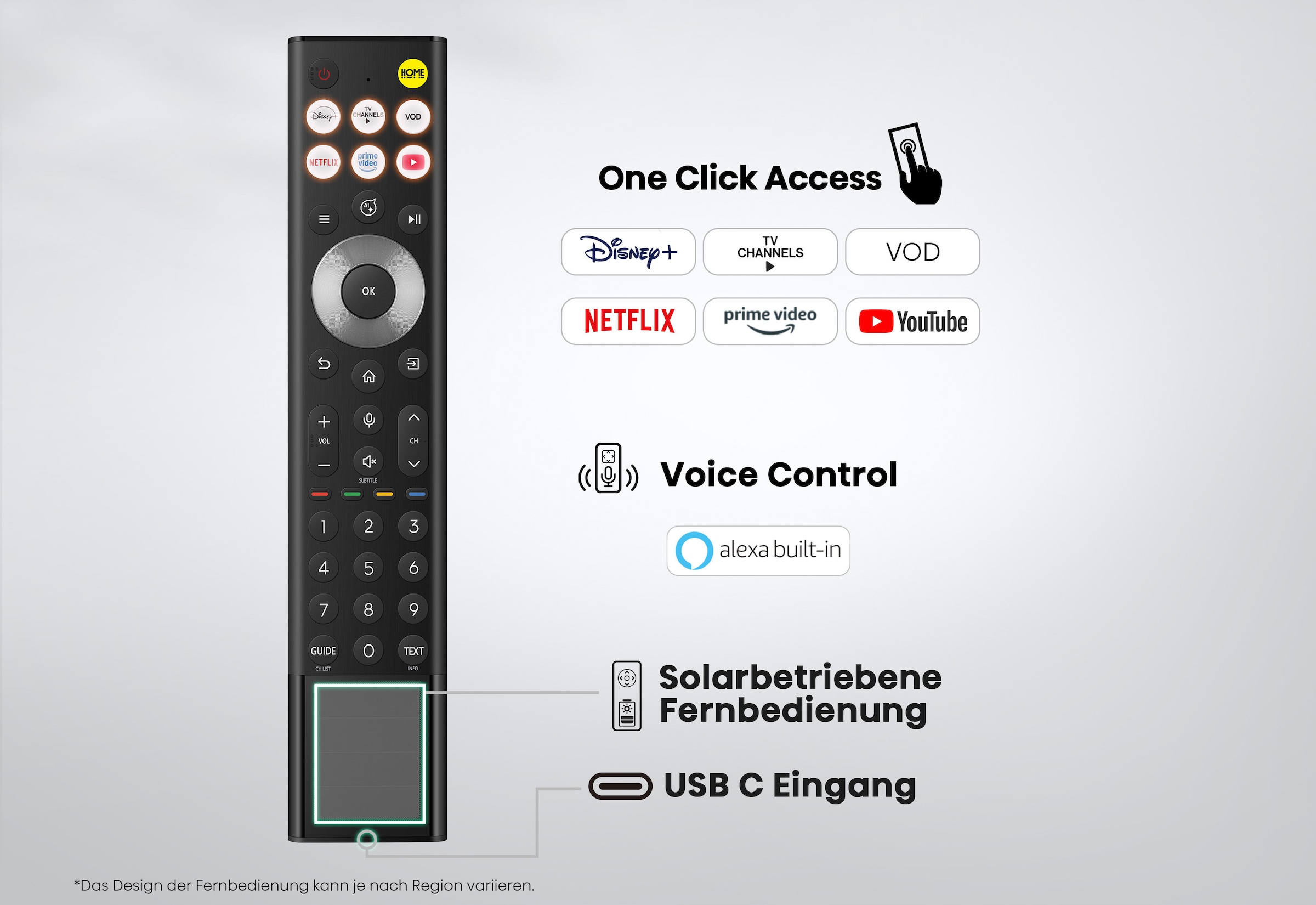Hisense Mini-LED-Fernseher »85UR8DS« 215 cm/85 ″ Smart-TV