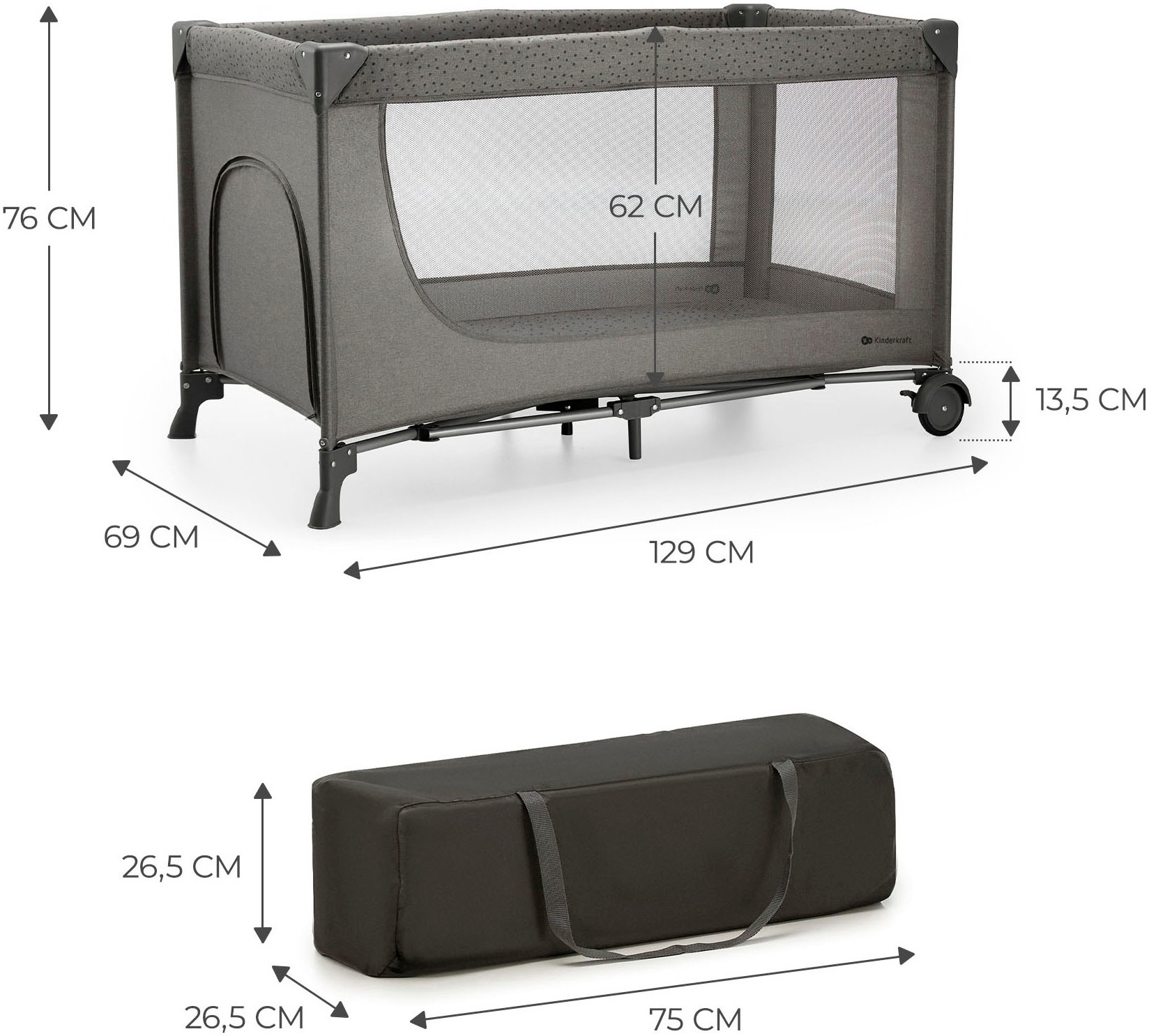 Kinderkraft Baby-Reisebett »JOY 2«