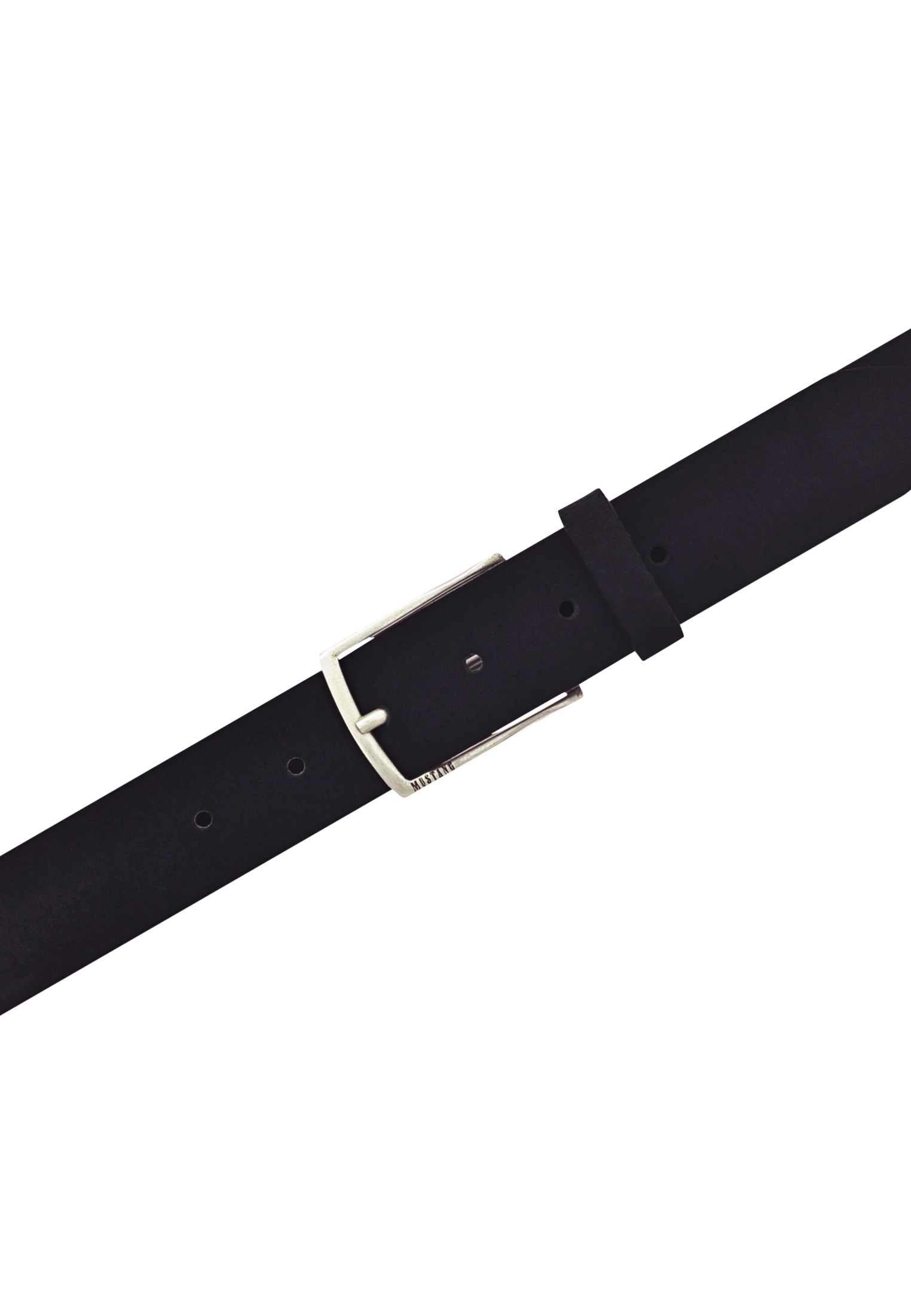 MUSTANG Ledergürtel »"Landon"« Genarbtes Vollleder mit Glanz, 3,5 cm