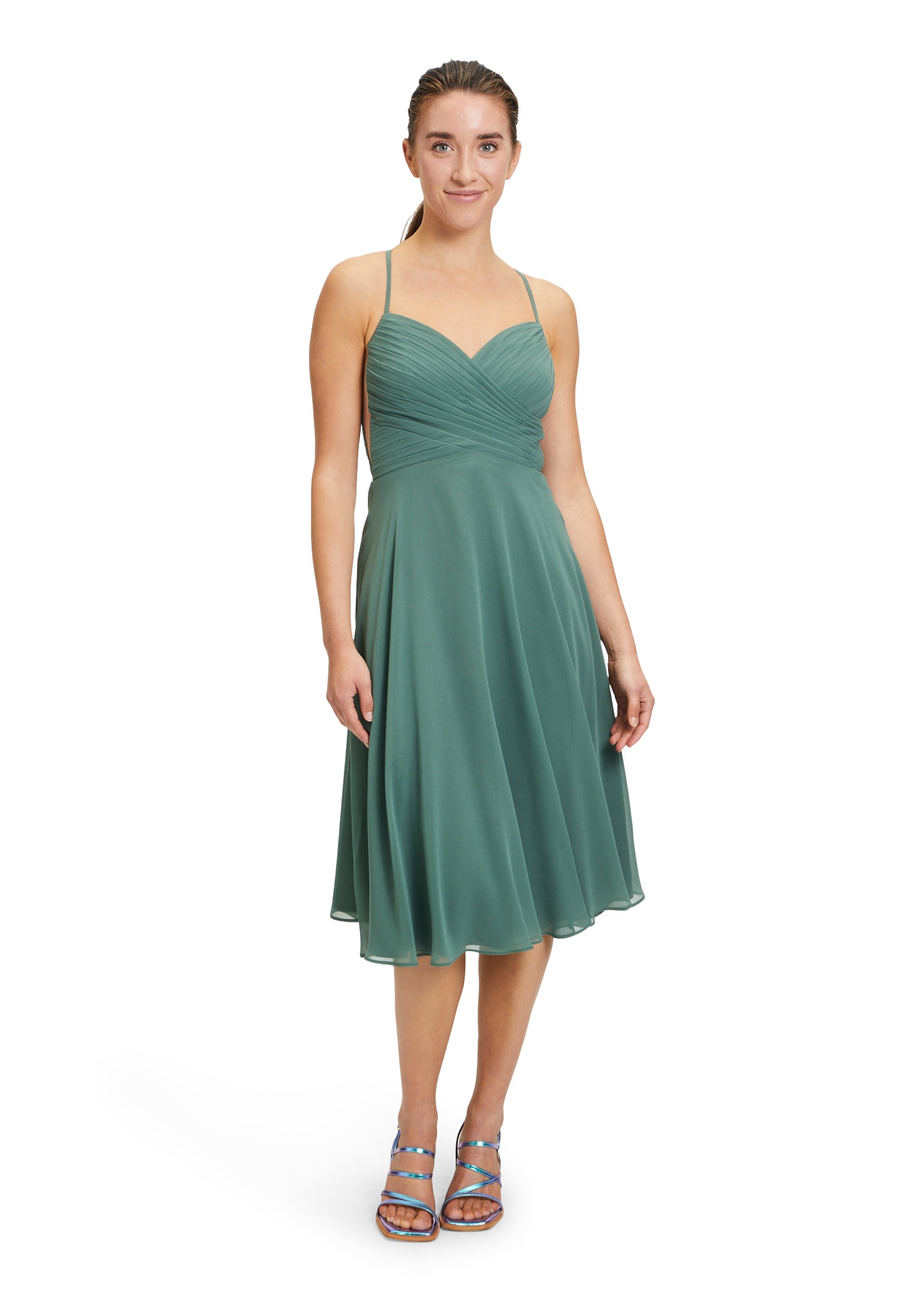 Vera Mont Cocktailkleid "Vera Mont Cocktailkleid mit Spitzeneinsatz", Pailletten