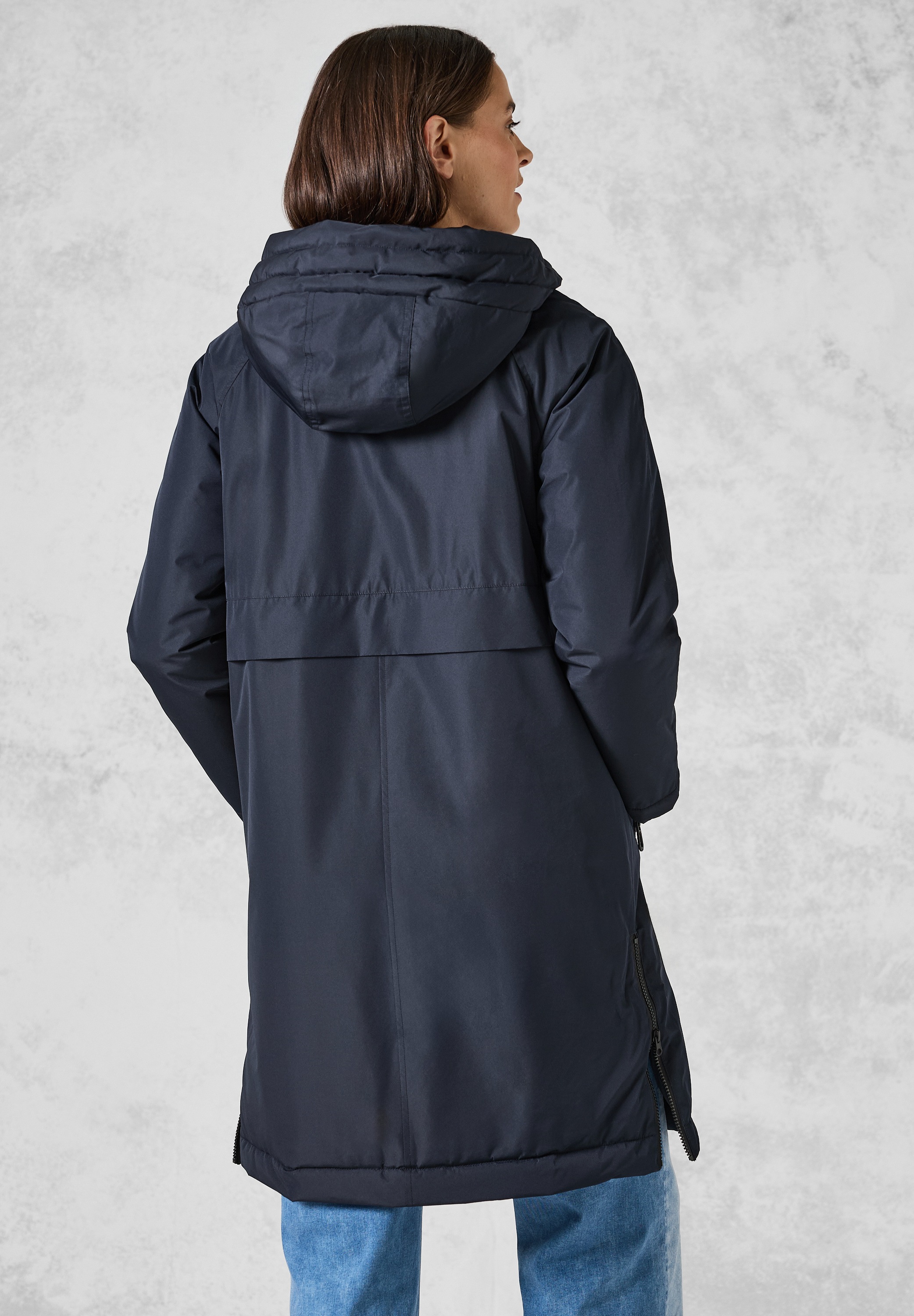Cecil Trenchcoat, mit Kapuze mit Tunnelzugband