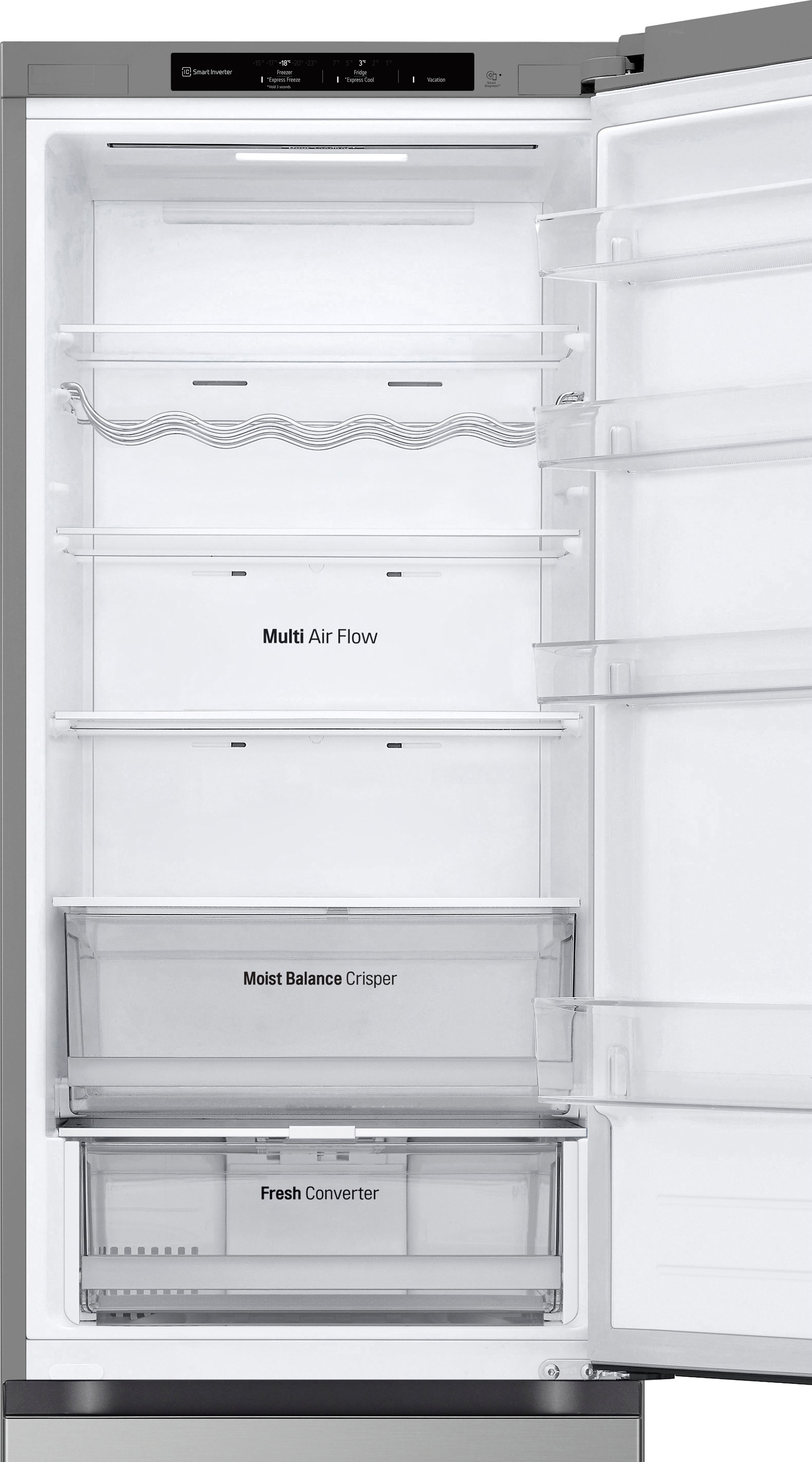 LG Kühl-/Gefrierkombination »GBV3200CPY«, GBV3200CPY, 203 cm hoch, 59,5 cm breit
