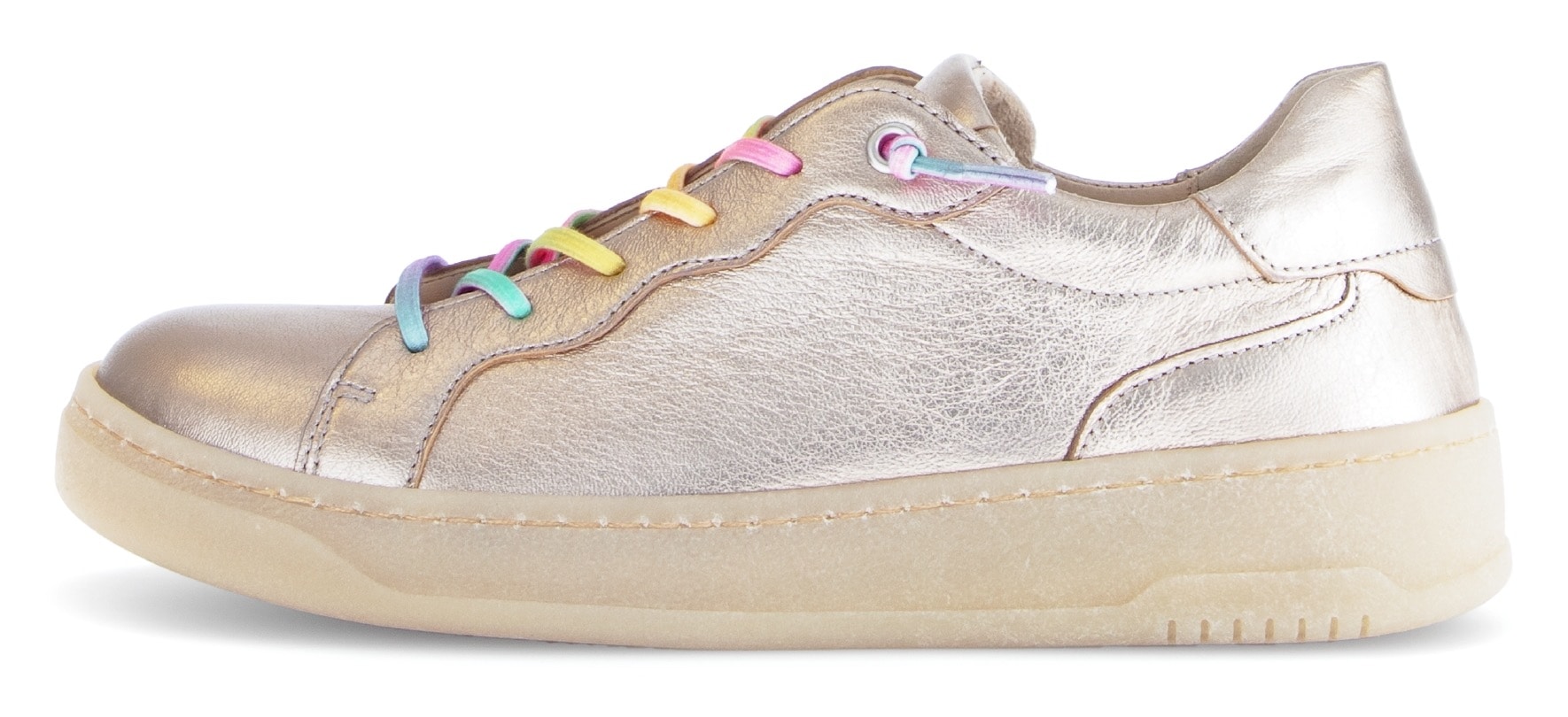 Gabor Slip-On Sneaker, Freizeitschuh, Halbschuh, Slipper mit bunten Gummizügen