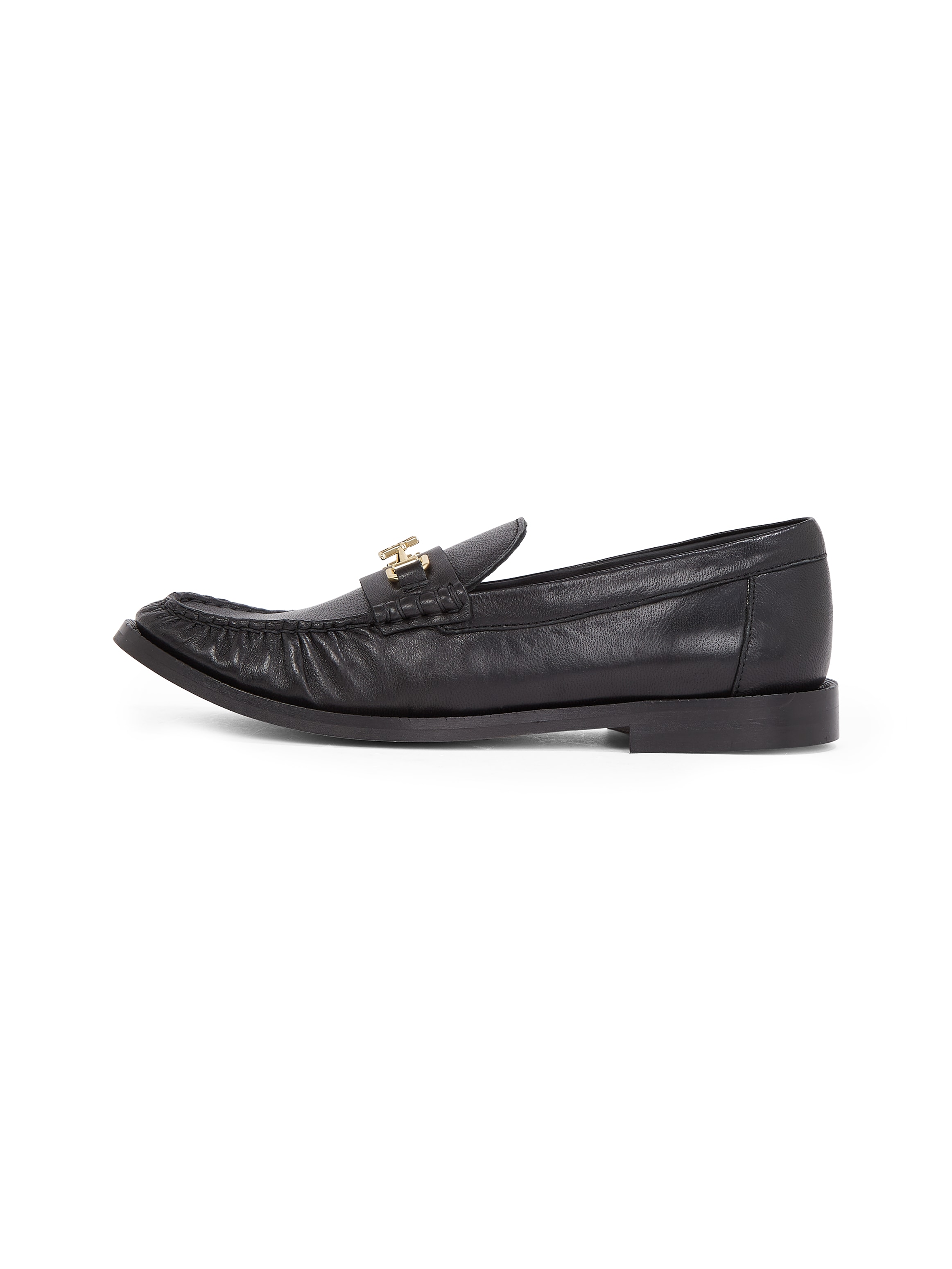 Tommy Hilfiger Loafer »SOFT LEATHER HORSEBIT LOAFER«, Blockabsatz, Businessschuh, Slipper mit TH-Schmuckelement
