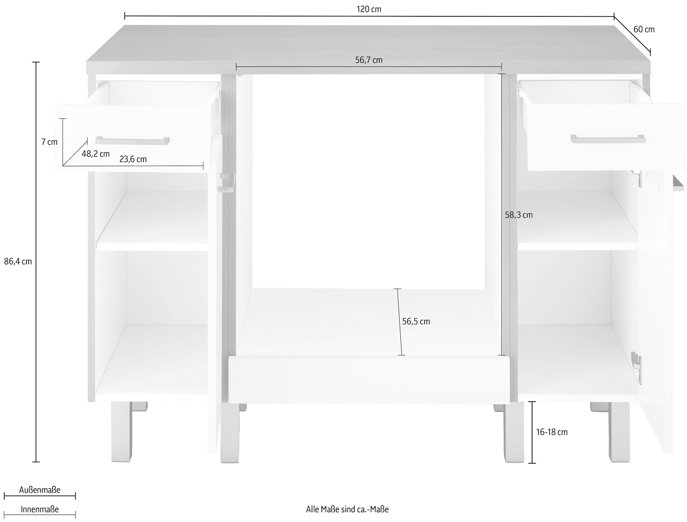 »Tapa«, 120 Modul, | cm Breite BAUR Herdumbauschrank OPTIFIT bestellen