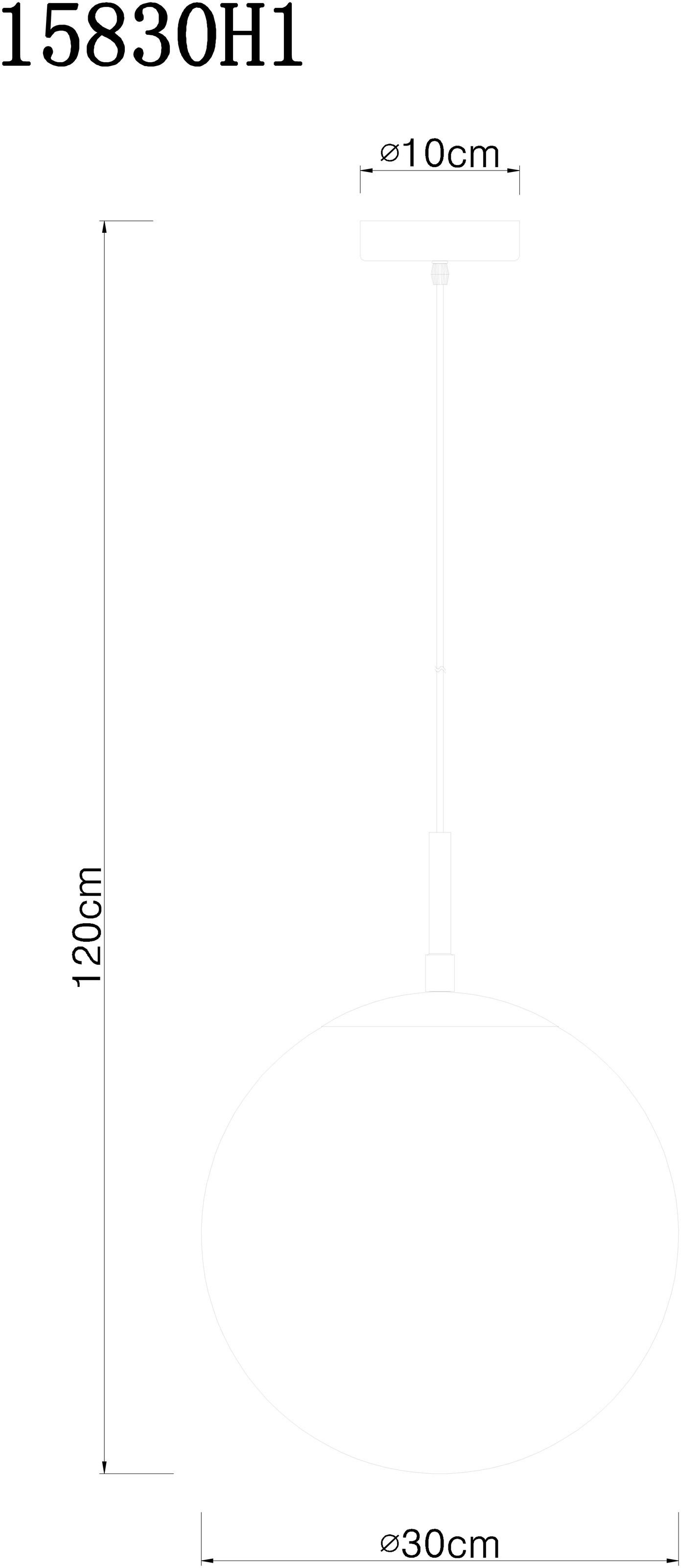 GLOBO LIGHTING Hängeleuchte »BLAMA« E27 1 Stk. Hängeleuchte Schwarz, Glas, E27