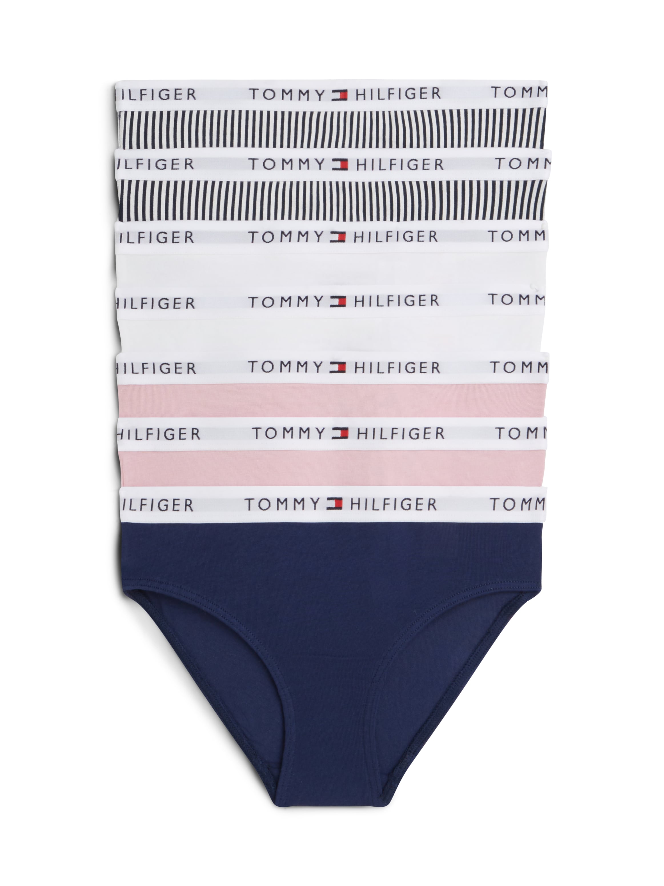 Tommy Hilfiger Underwear Bikinislip "7PK BIKINI PRINT" Packung, 7er, 7 Stk. mit Logobund