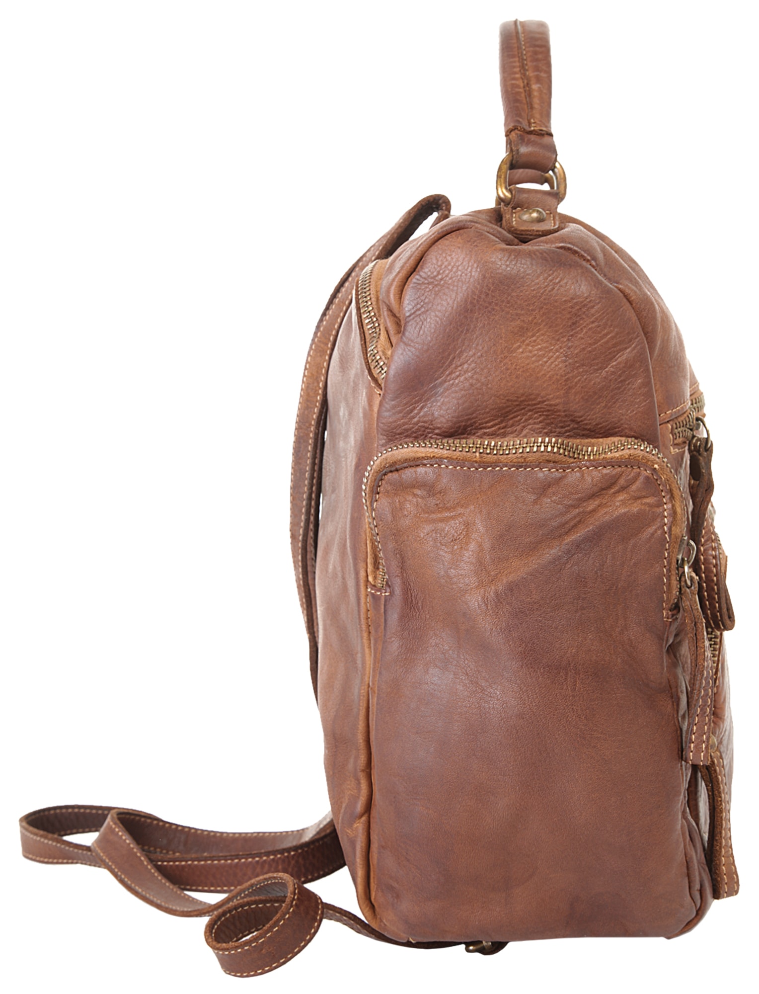 Samantha Look Cityrucksack, echt Leder, Made in Italy