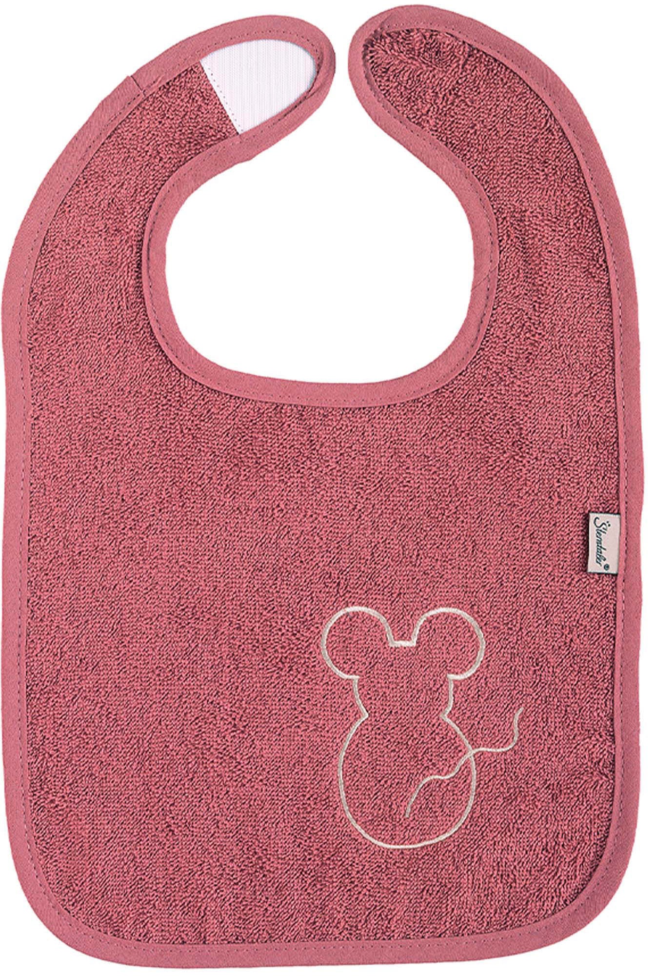 Sterntaler® Lätzchen »Doppelpack, Klettlätzchen Mabel, rosa«, (Set, 2 St.), GOTS made with organic materials, zertifiziert 1065506