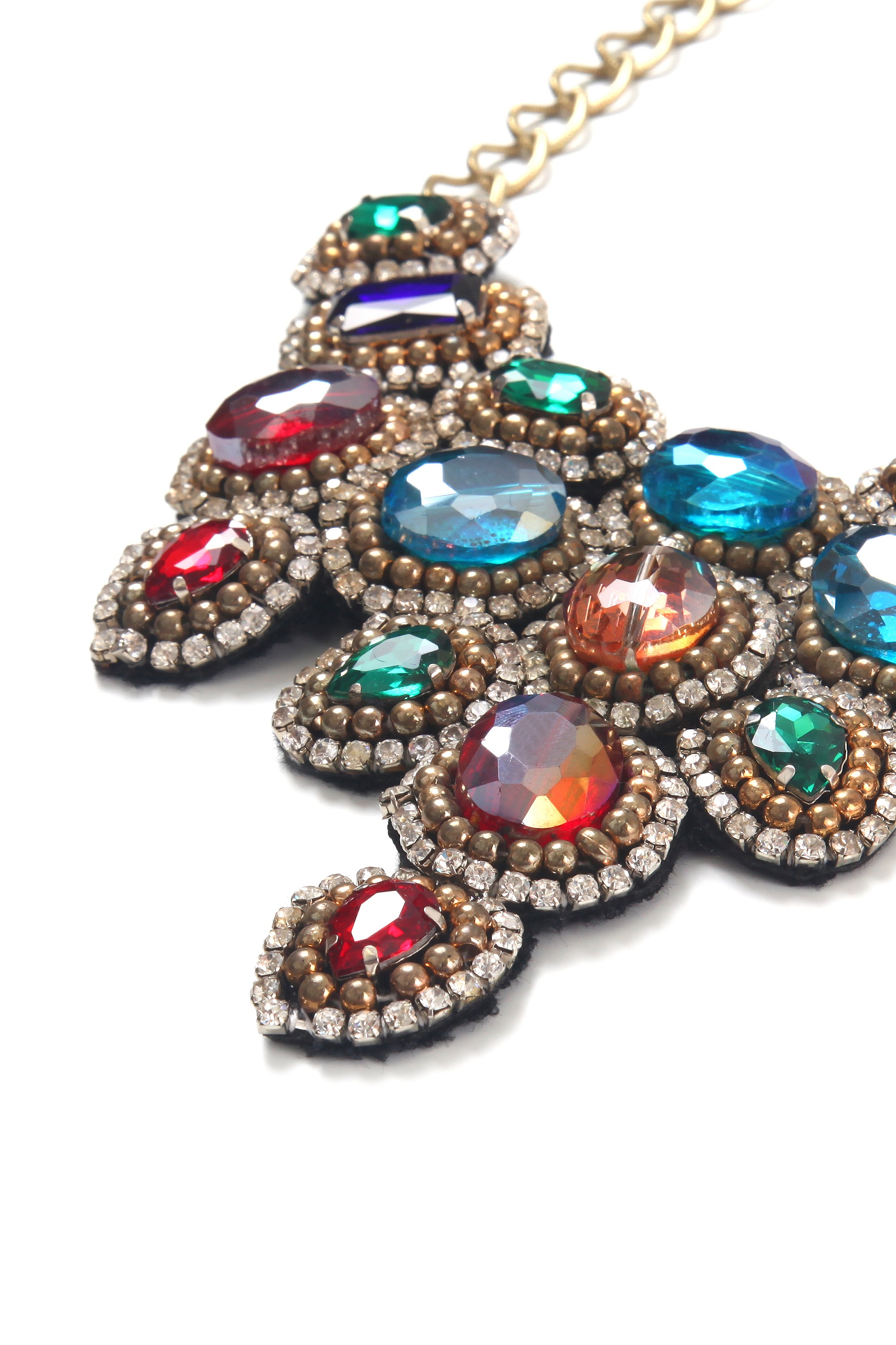 COLLEZIONE ALESSANDRO Statementkette »Anabelle«, mit vielen kleinen Glassteinen