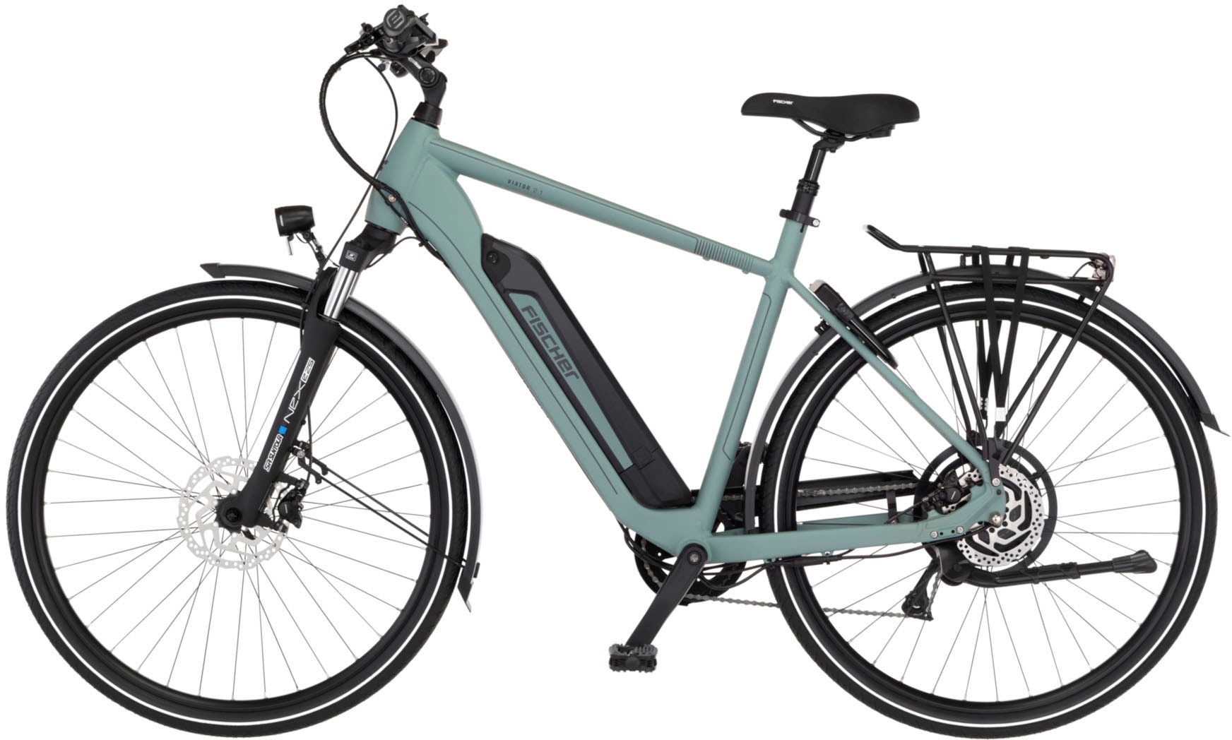 FISCHER Fahrrad E-Bike »VIATOR 2.1 459 55«, 8 Gang, Shimano, ACERA, (mit Akku-Ladegerät-mit Werkzeug)