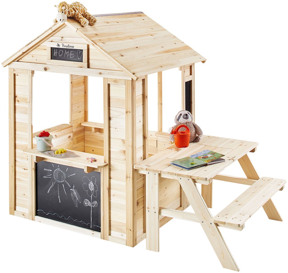 Pinolino® Kindersitzgruppe »Spieltisch Knut, natur« auch passend für Spielhaus Knut