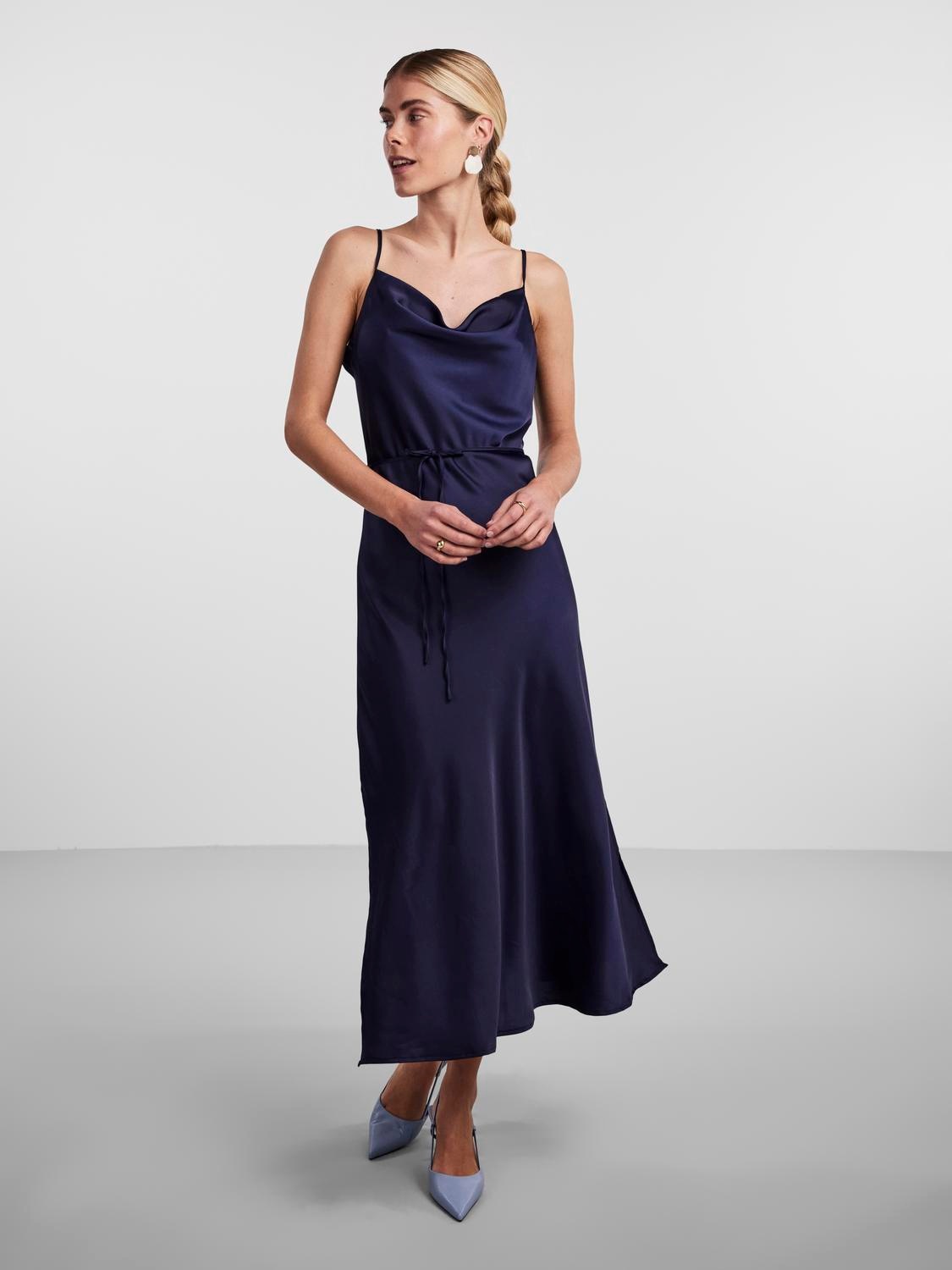 Y.A.S Spaghettikleid "YASTHEA STRAP LONG DRESS S. NOOS", Sommerkleid günstig online kaufen