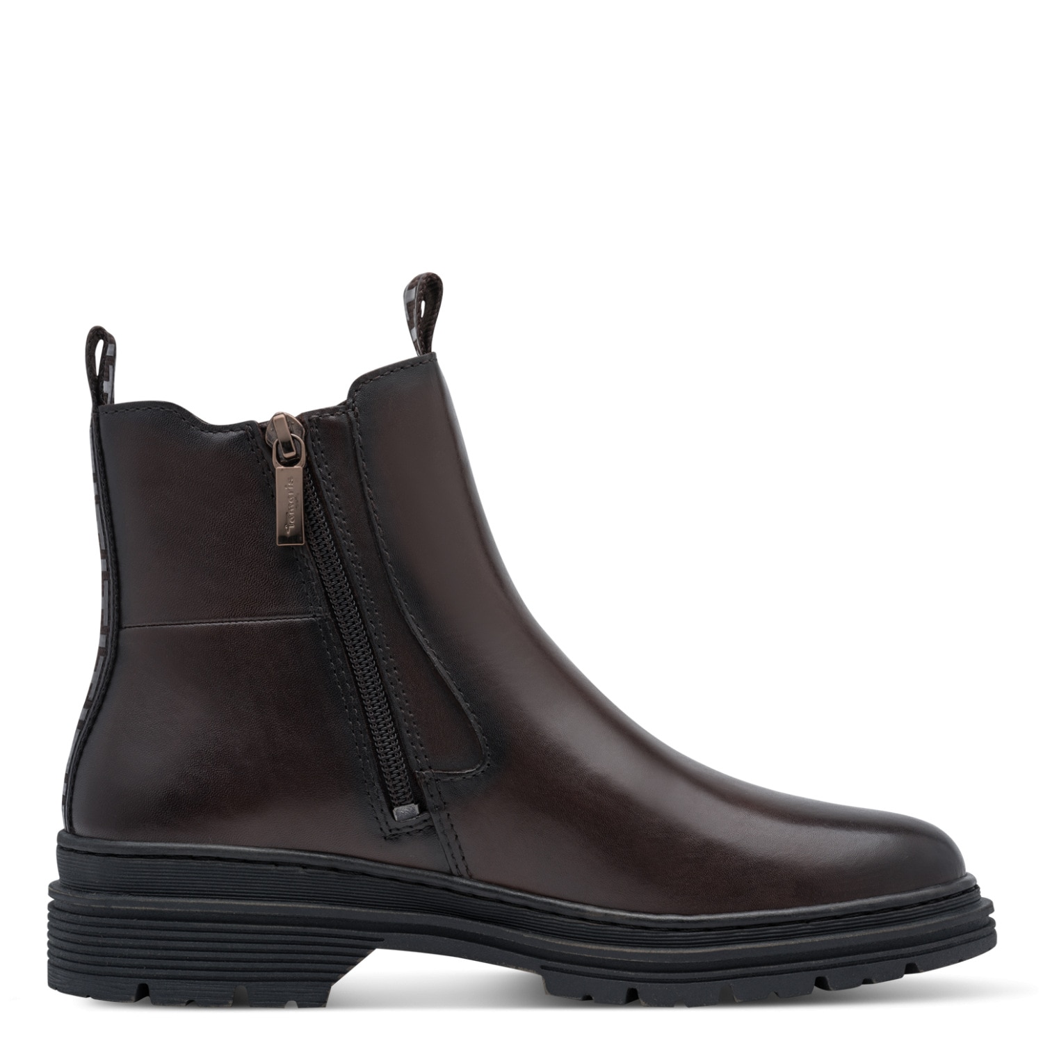 Tamaris Chelseaboots  Blockabsatz, Stiefelette mit Stretcheinsatz an der Außenseite