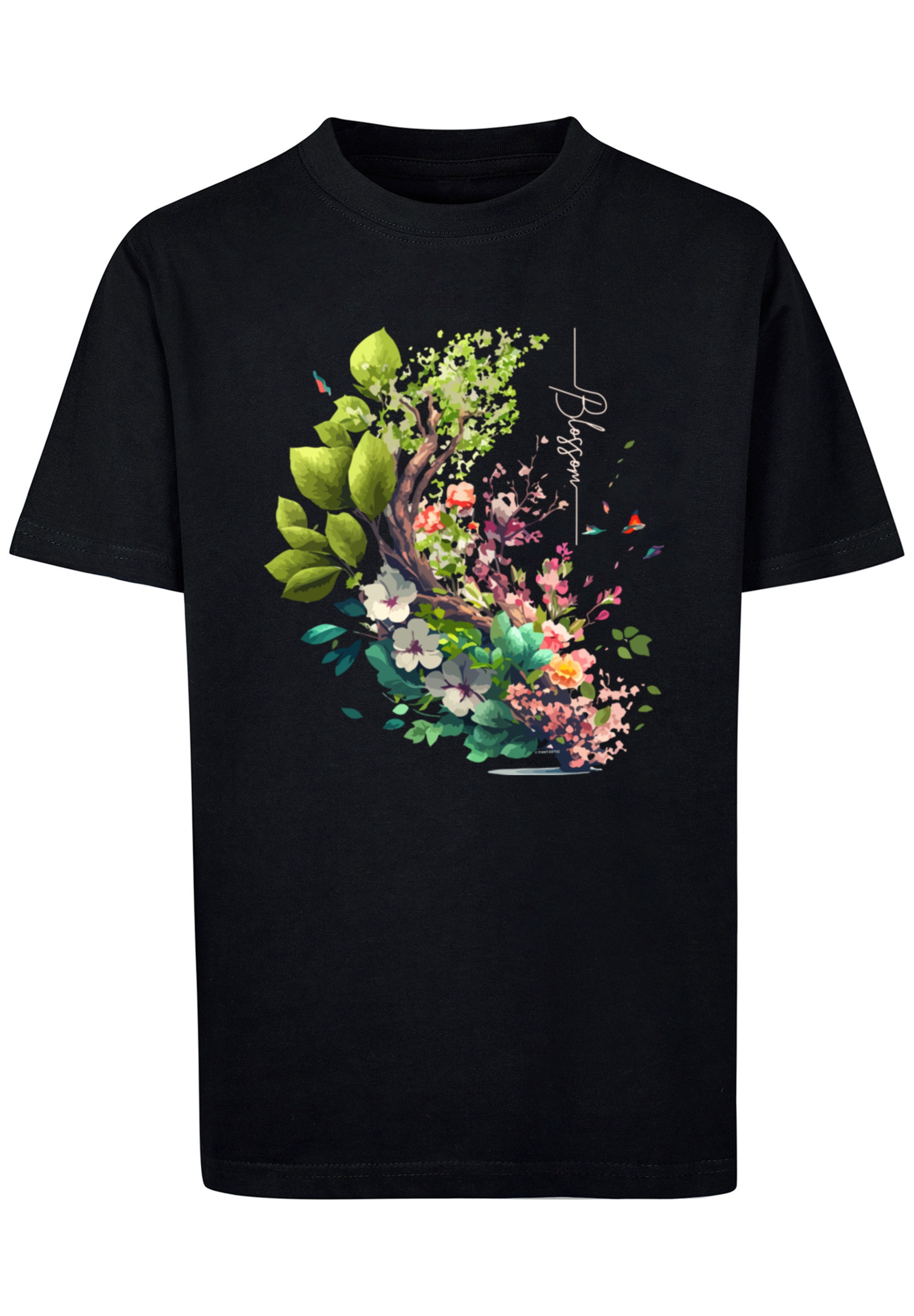 T-Shirt »Baum mit Blumen Tee Unisex«, Print