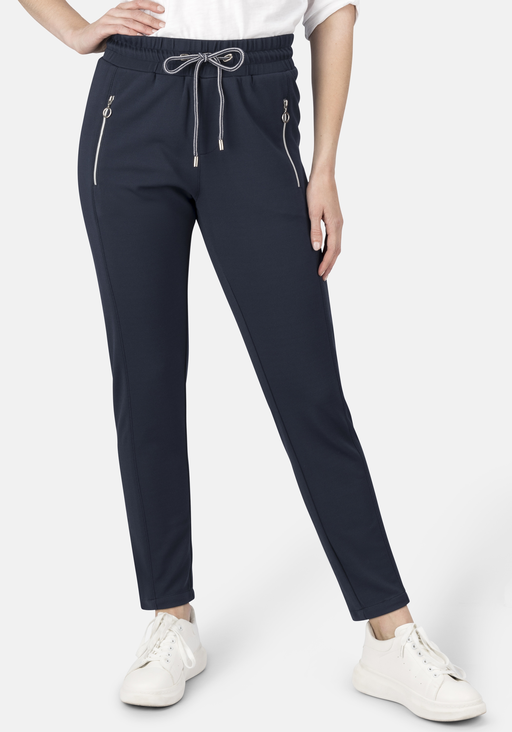 STOOKER WOMEN "Berlin Easy Fit Jeans" Tapered Fit Casual Technostretch Mit Gummibund für Damen