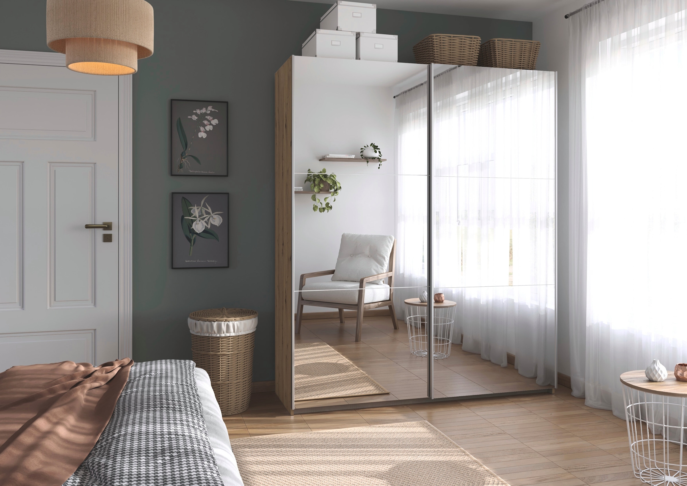 rauch Kleiderschrank "Schwebetürenschrank Schrank Garderobe Wäscheschrank A günstig online kaufen