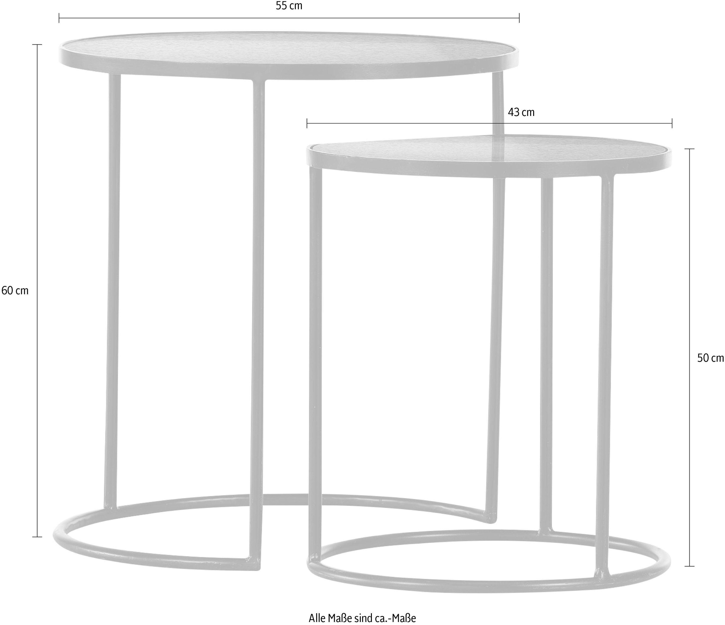 Gutmann Factory Satztisch »65926«, (Set, 2 St.), mit Glasplatte