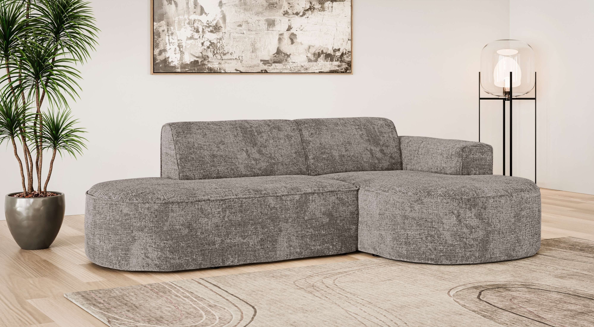 OTTO home Ecksofa "ADELLA XL Design-Sofa mit Recamiere rechts/links, 263/15 günstig online kaufen