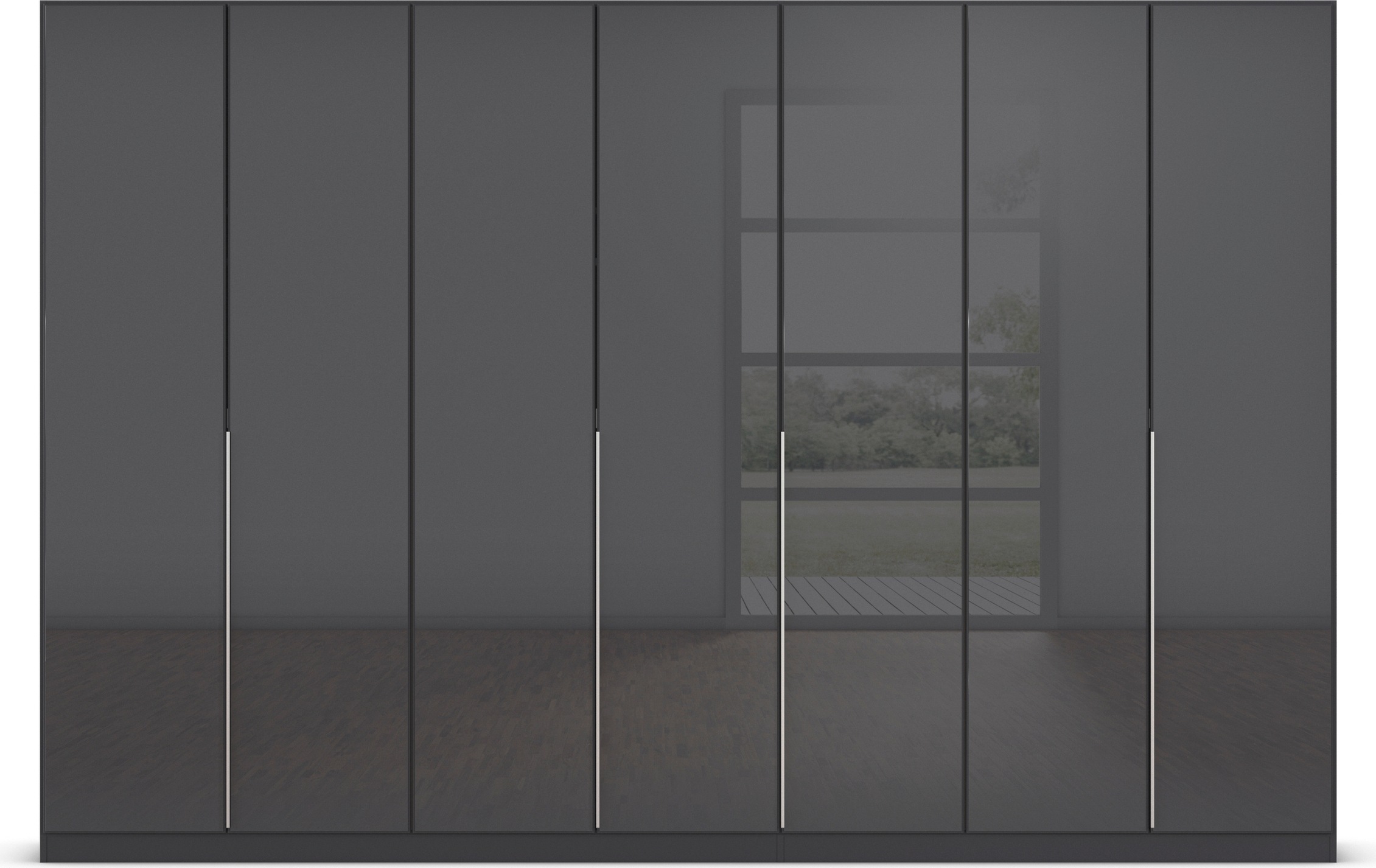 rauch Drehtürenschrank »Kleiderschrank Kleiderschränke Schrank Garderobe AGORDO mit Glasfront«, (in zwei Griff-Farben), durchdachte Innenausstattung, in 6 Breiten und 2 Höhen MADE IN GERMANY