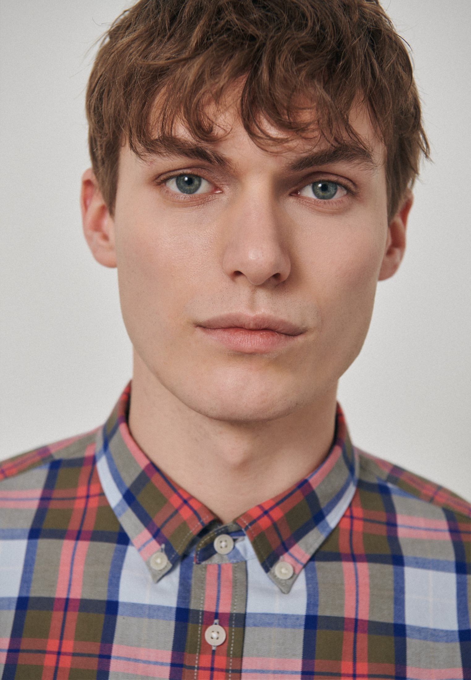 Thumbnail - studio seidensticker "Studio" Regular Langarm Button-Down-Kragen Karo