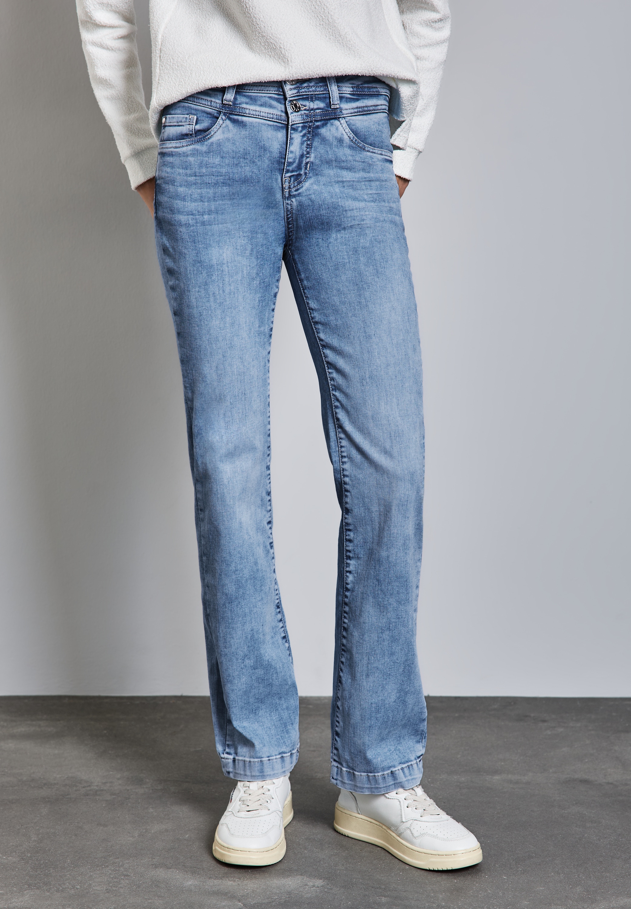 STREET ONE Slim-fit-Jeans, High Waist günstig online kaufen