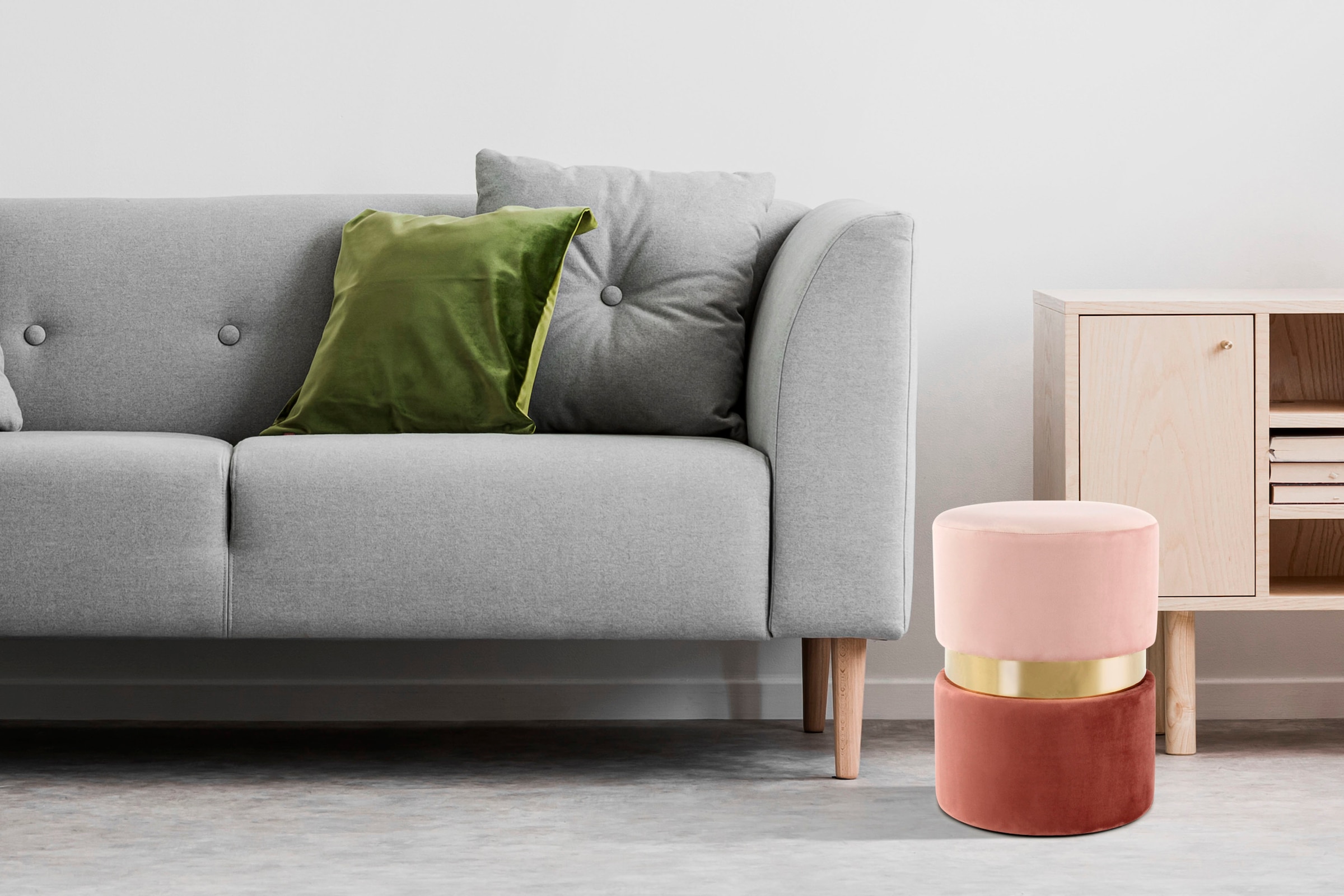 Kayoom Sitzhocker "Hocker Gipsy 825, stilvoller Sitzhocker, runde Form, sti günstig online kaufen