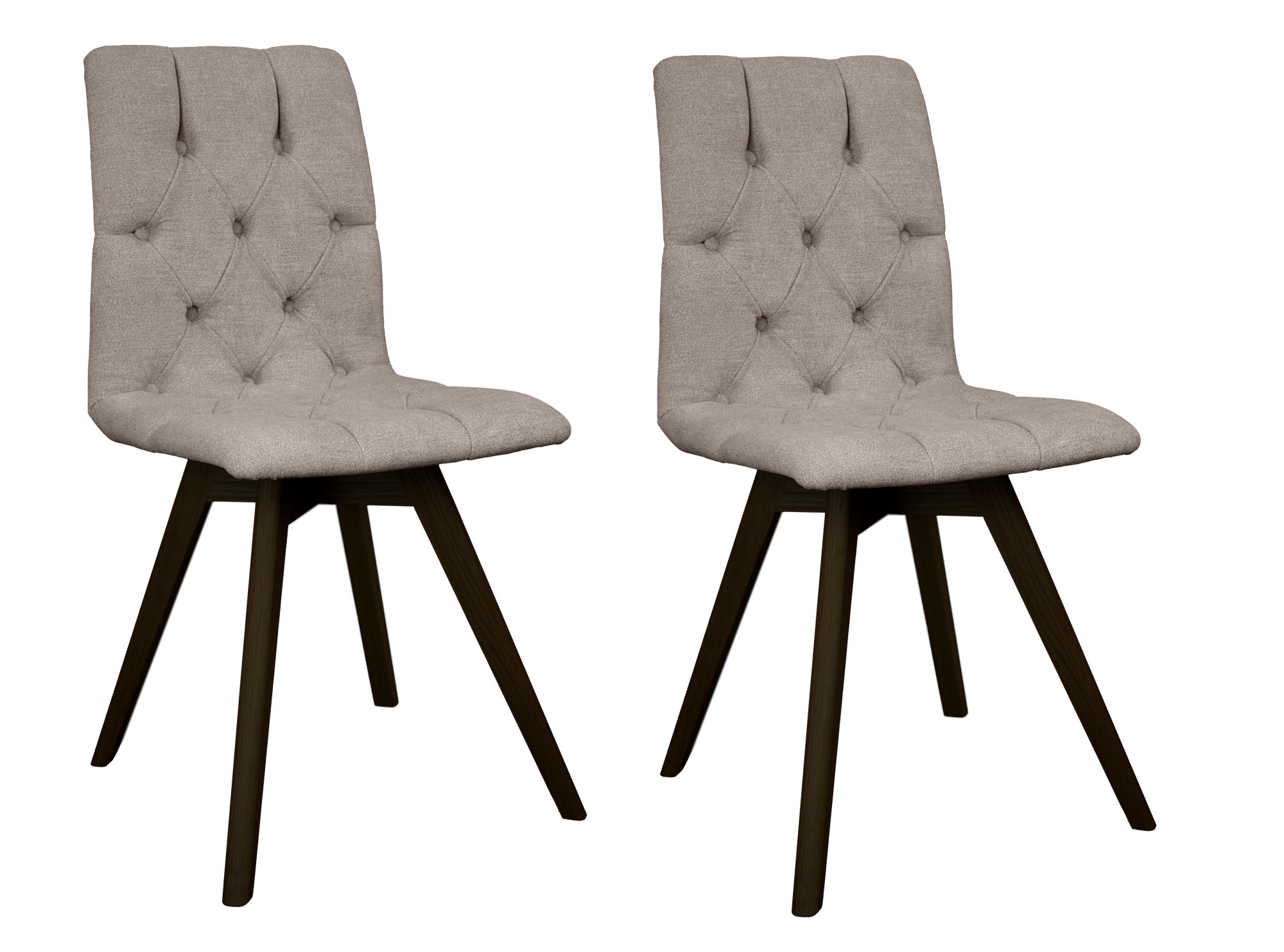 andas Esszimmerstuhl "Rania" (Set) 2 Stk. Microfaser mit Massivholzbeinen günstig online kaufen