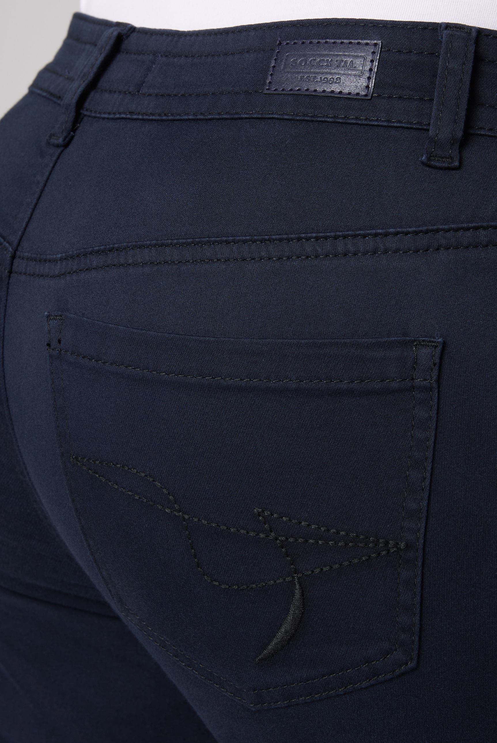 SOCCX Comfort-fit-Jeans, mit verkürztem Bein