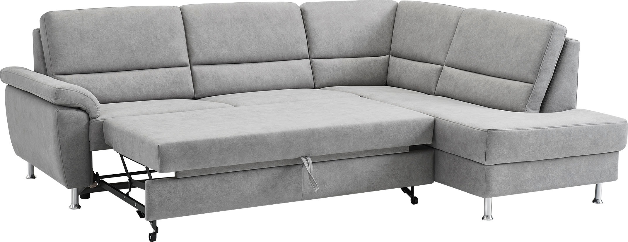 CALIZZA INTERIORS Ecksofa »Onyx L-Form«, Ottomane links oder rechts, wahlweise mit Bettfunktion, Breite 257 cm