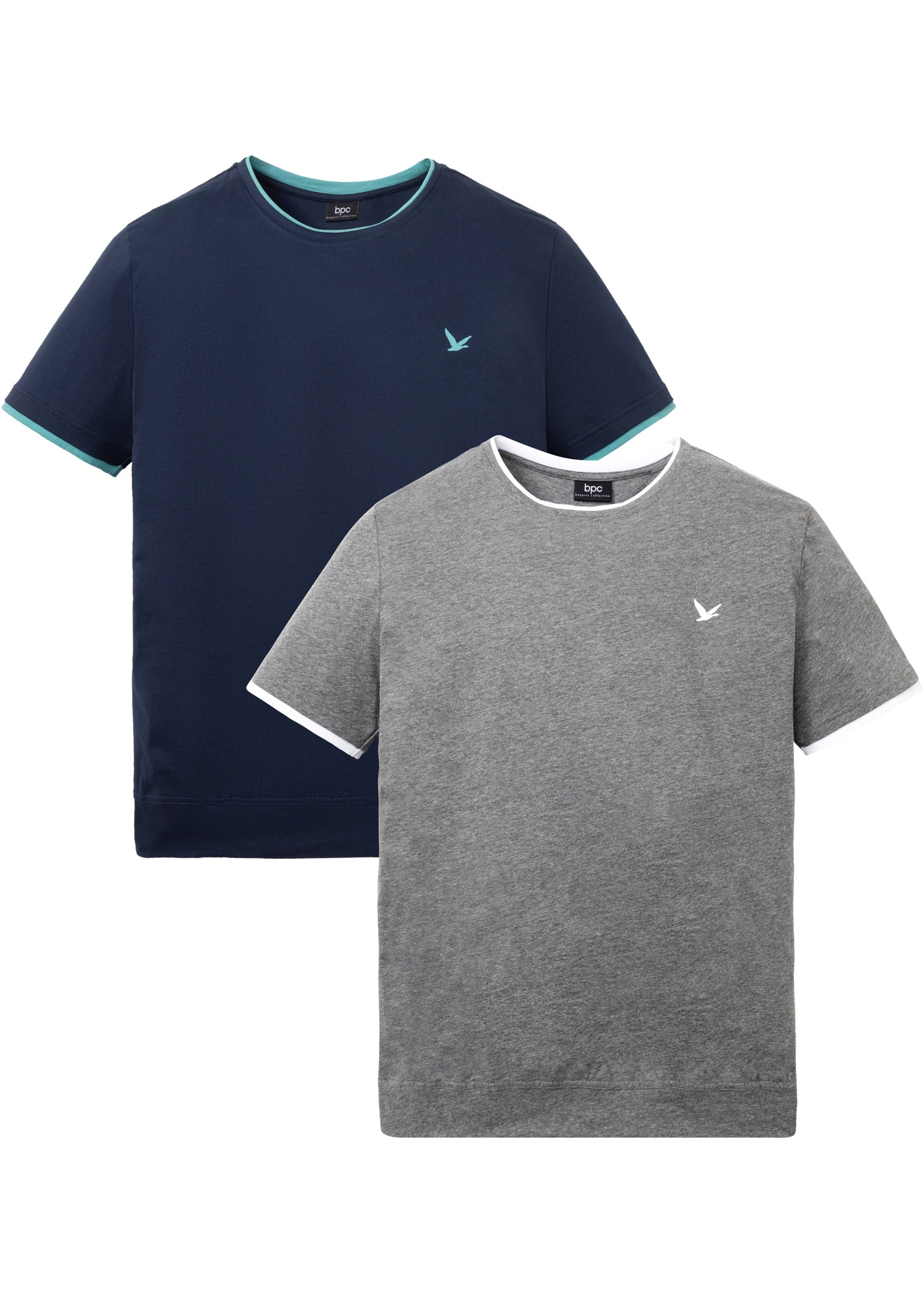bonprix T-Shirt "T-Shirt (2er Pack)" Packung, 2, 2 Stk. tlg. T-Shirt (2er P günstig online kaufen