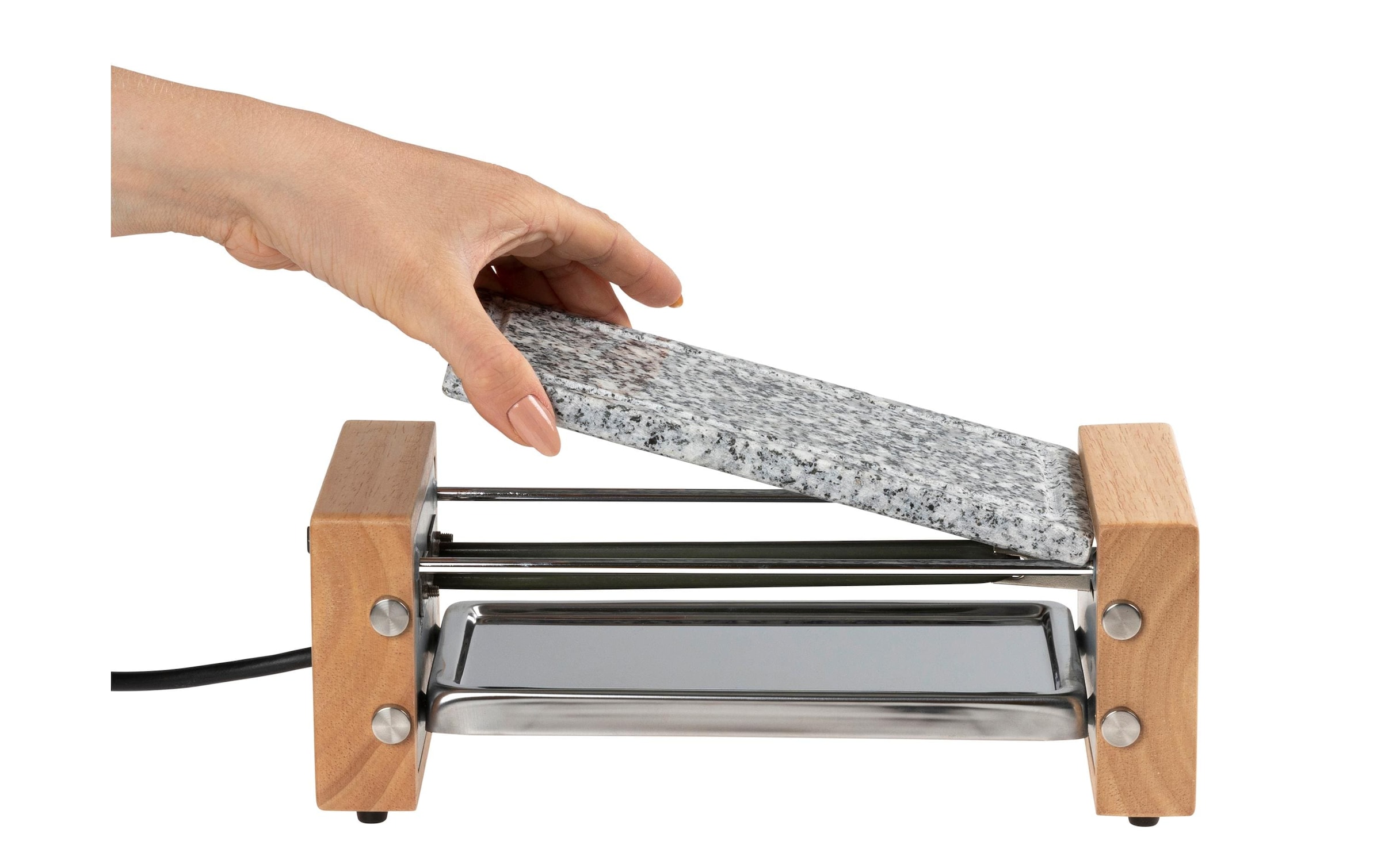 FURBER Raclette »Raclette-Grill 2P Holz/Stein« 350 W