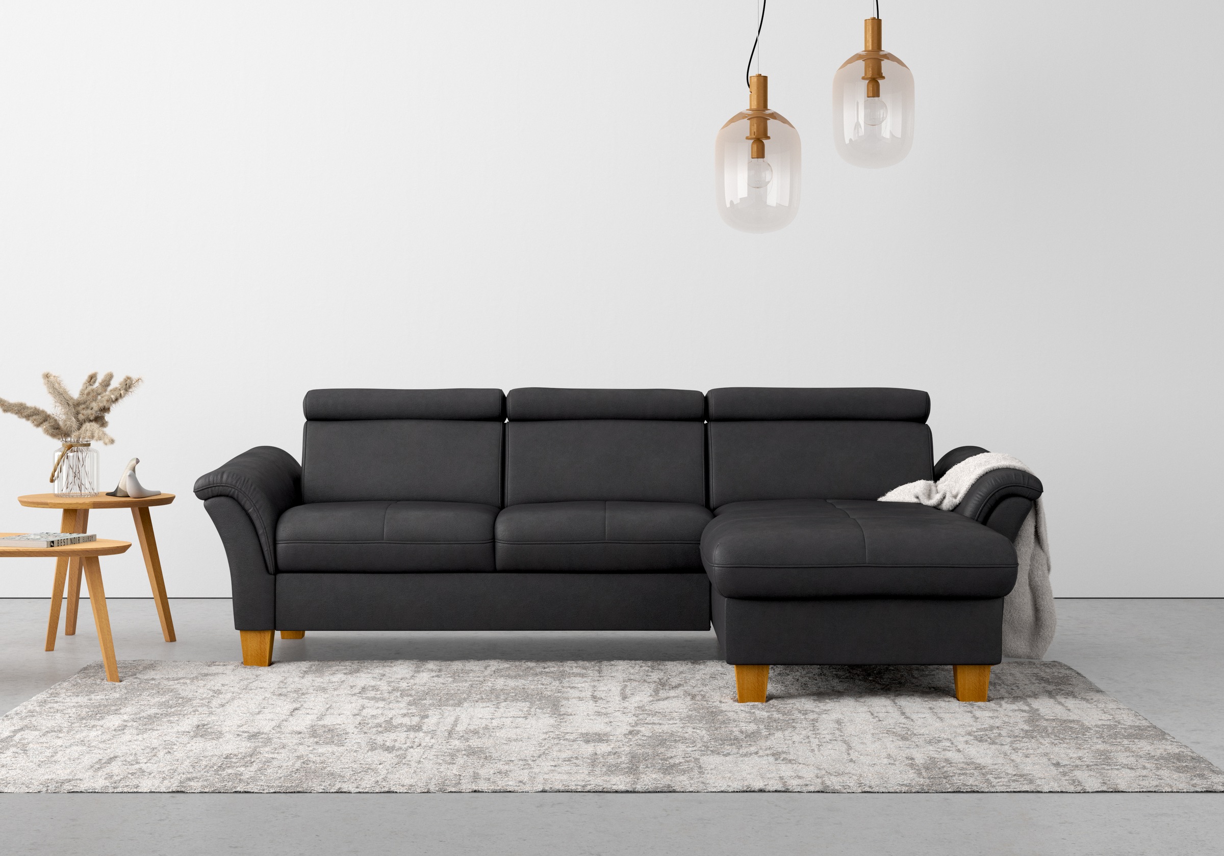 Thumbnail - Home affaire "Lindgren L-Form" wahlweise mit Bett mit klappbaren Rollen, Kasten und Kopfverstellung