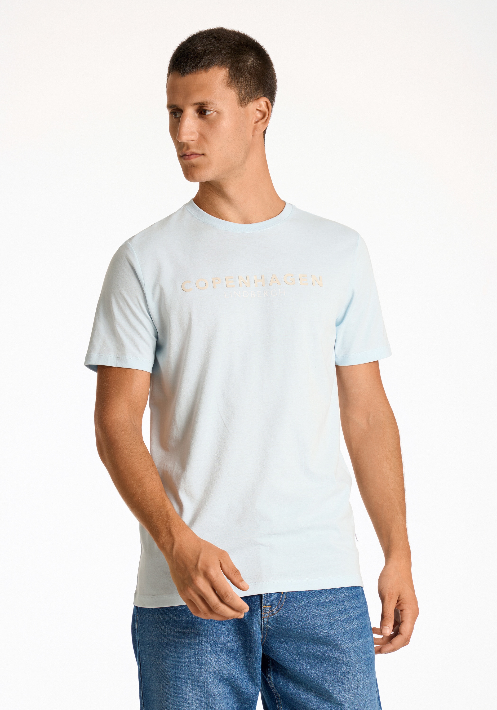 LINDBERGH Kurzarmshirt "T-Shirt (Kurzarm) Relaxed Fit"