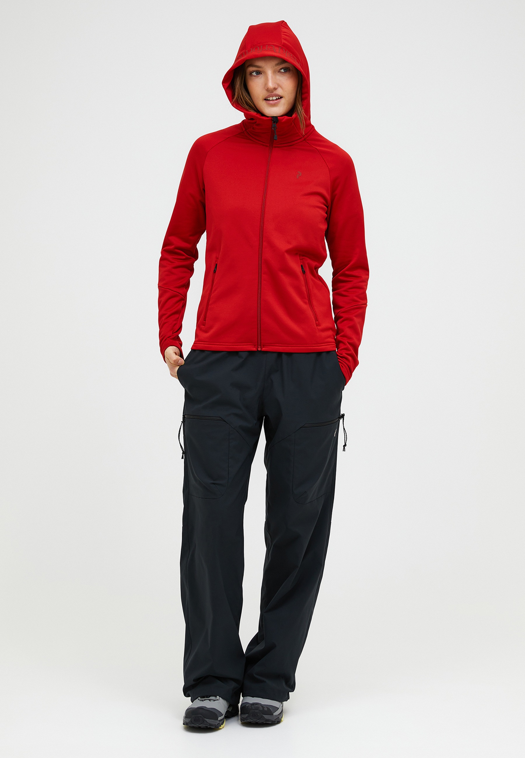 Peak Performance Fleecejacke »W Rider Essentials Midlayer Zip Hood« mit sportivem Design