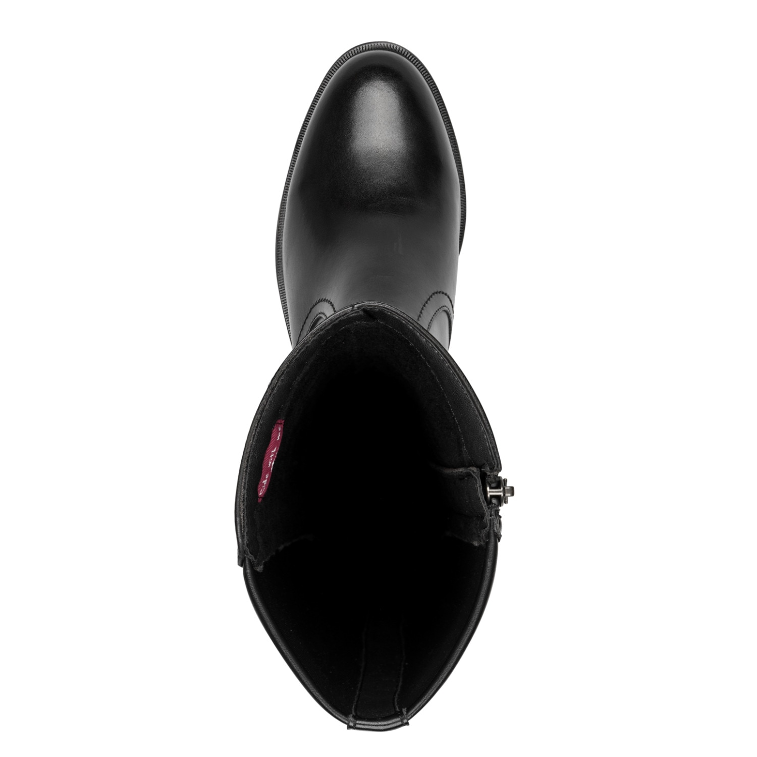 Tamaris Stiefel  Blockabsatz, Langschaftstiefel mit schicker Logoprägung