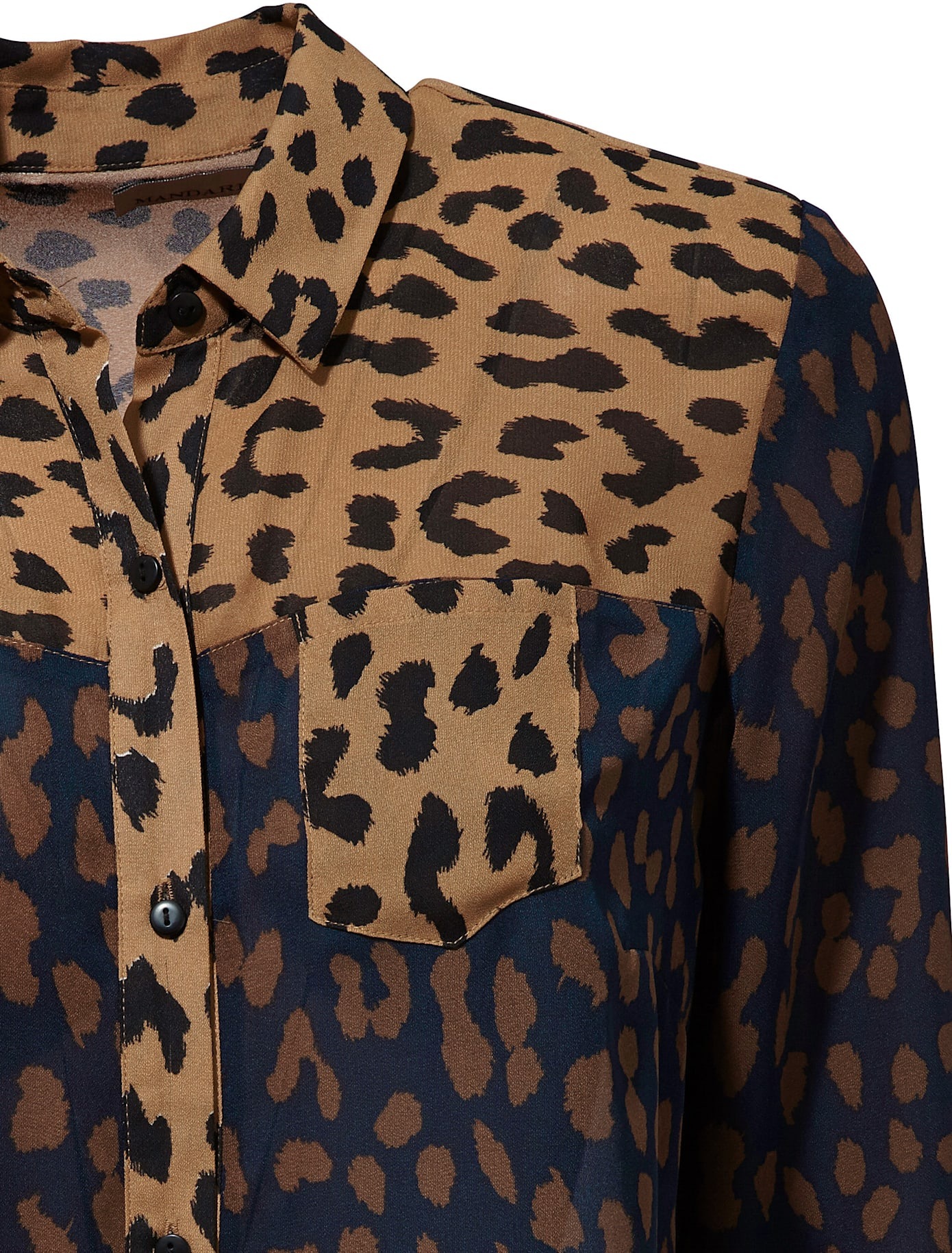 HEINE Printed Blouse Women Blue Size 48 3