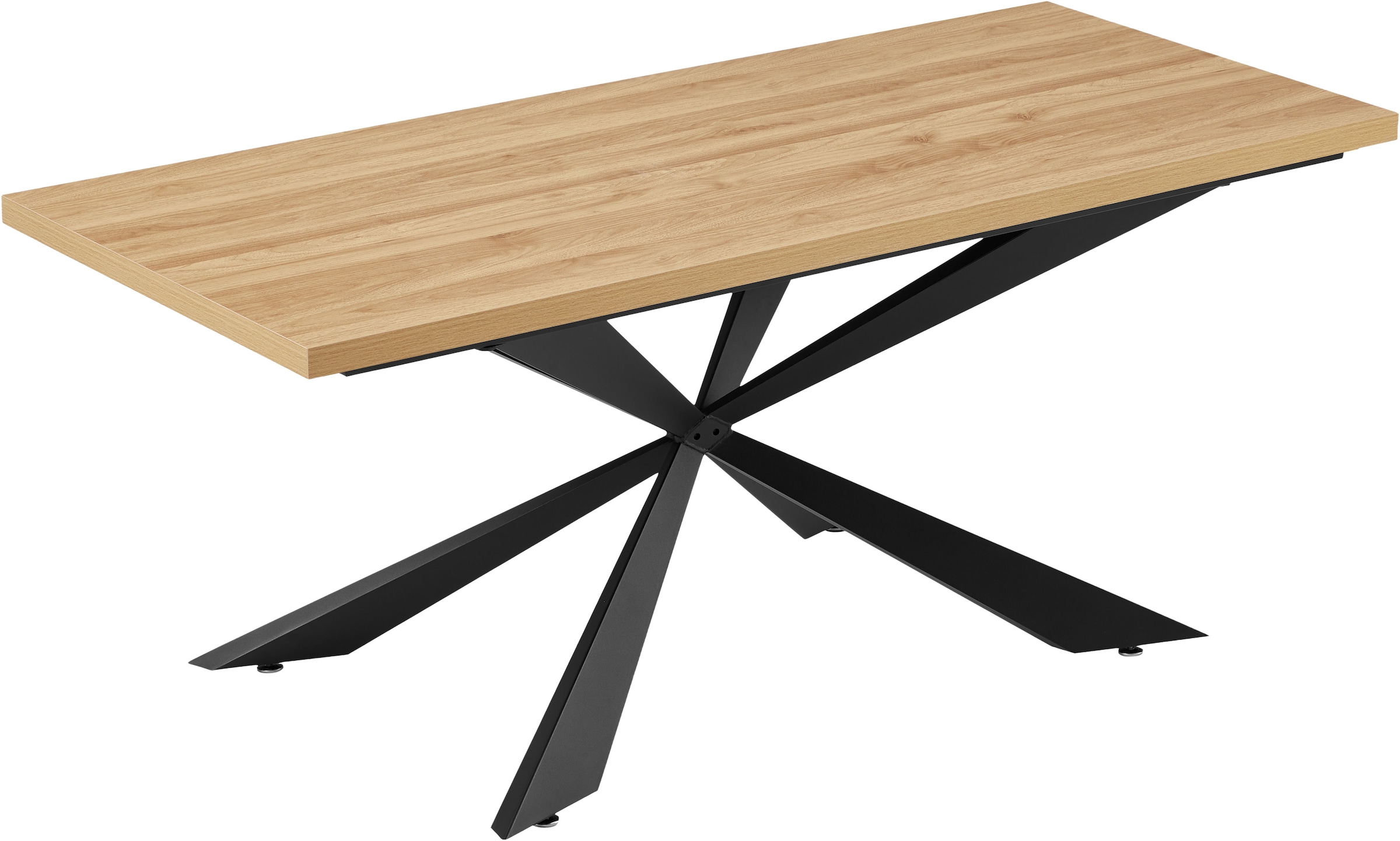 OTTO home Esstisch "Cusey" Melaminbeschichtung mit naturgetreuer Holzmaseru günstig online kaufen