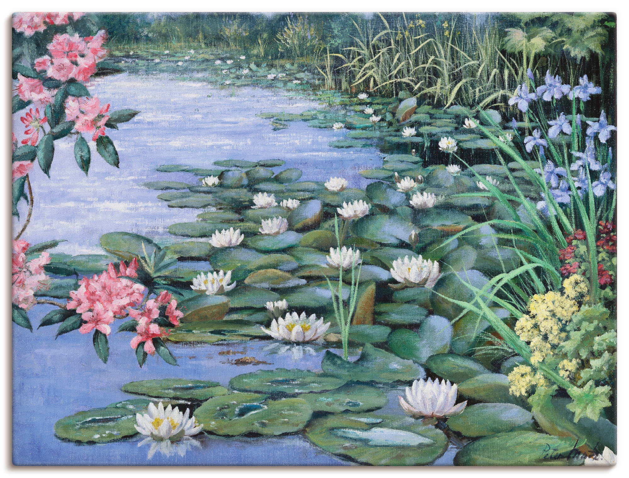 Artland Leinwandbild "Der See" Gewässer 1 Stk. tlg. auf Keilrahmen gespannt günstig online kaufen