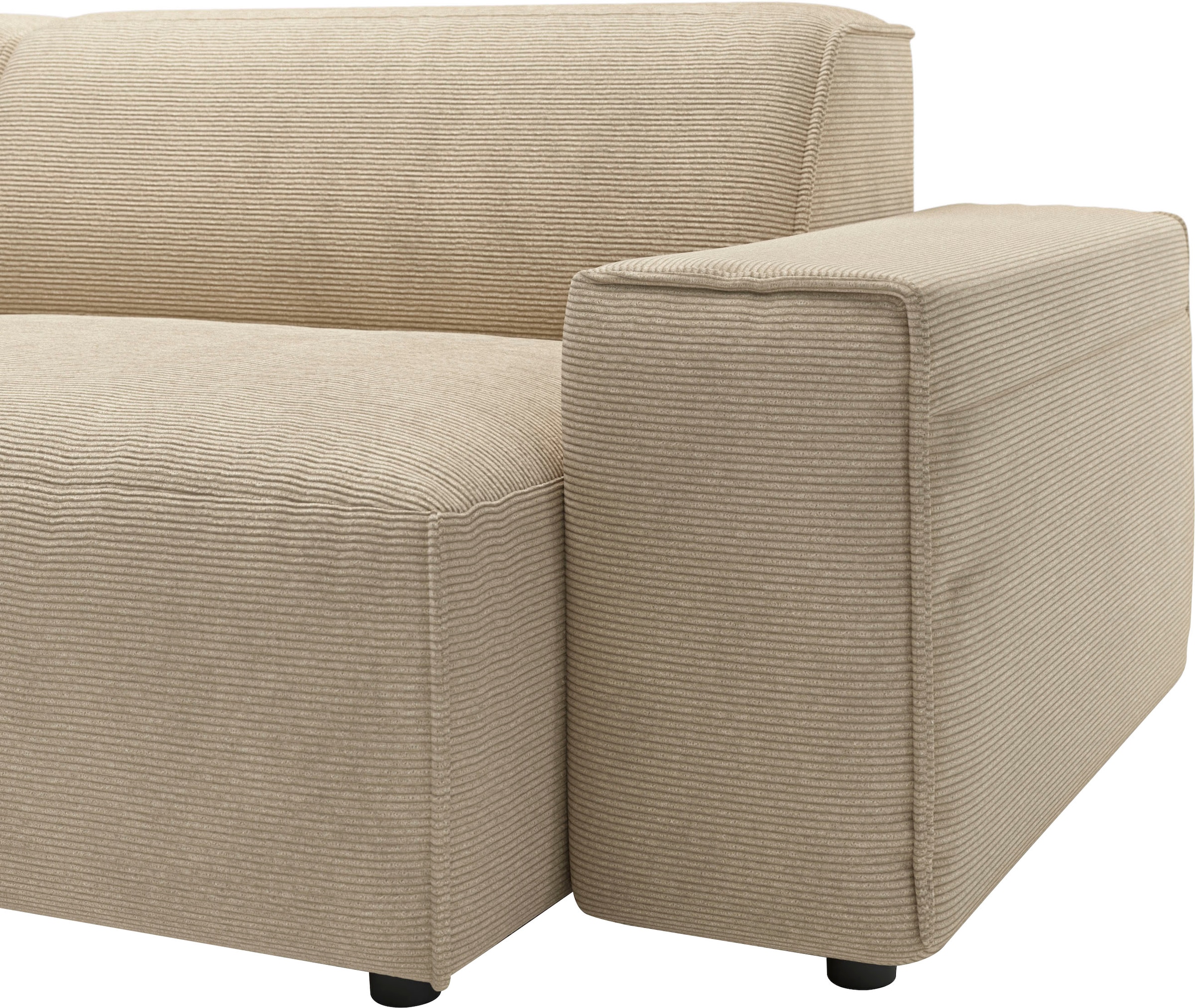 andas Ecksofa »Glimminge L-Form  auch in Breitcord, Feincord + Easy care-Bezug,« Breite 264,  Zierkissen