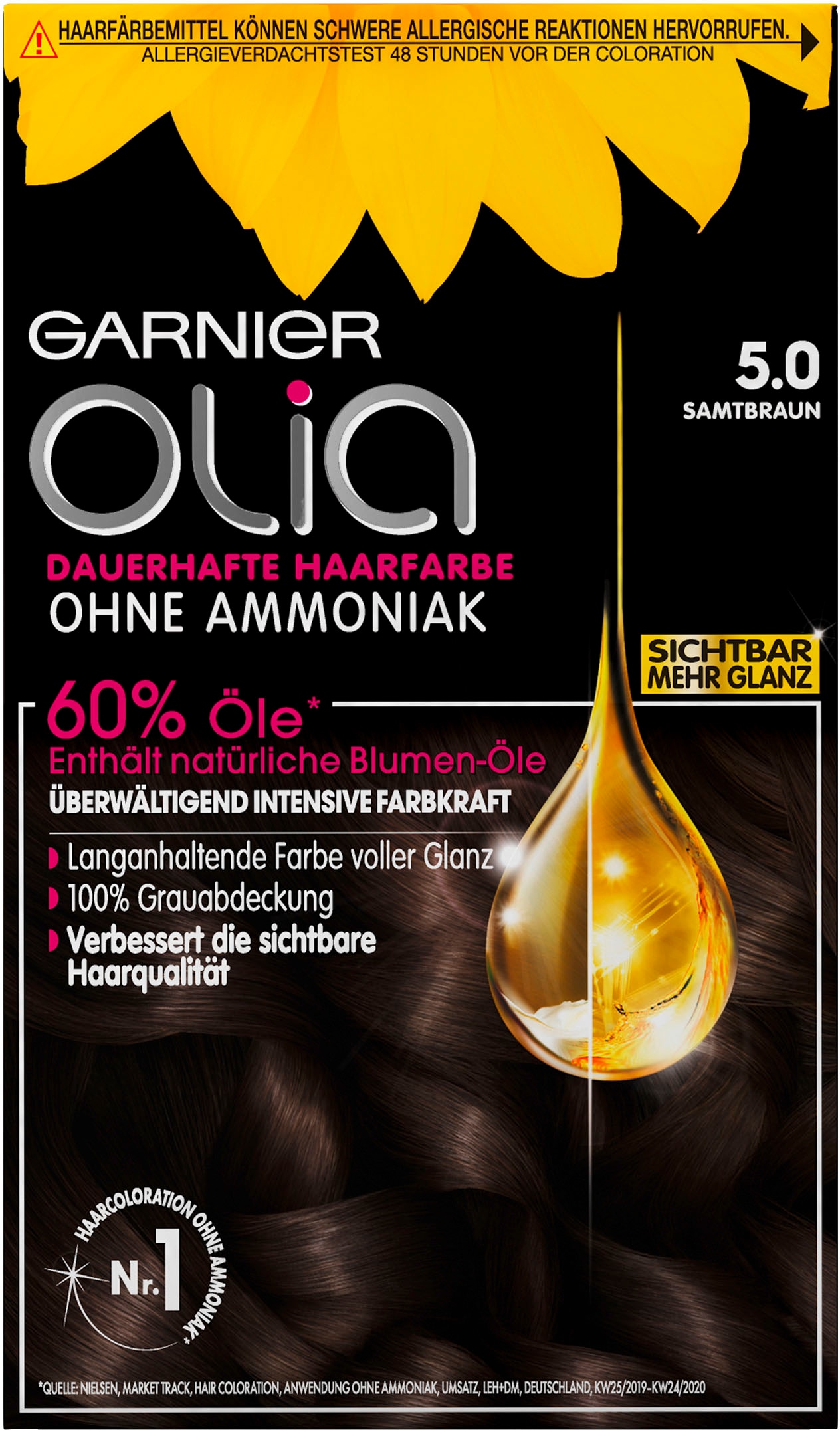 GARNIER Coloration »Olia dauerhafte Haarfarbe«, mit pflegender Formel