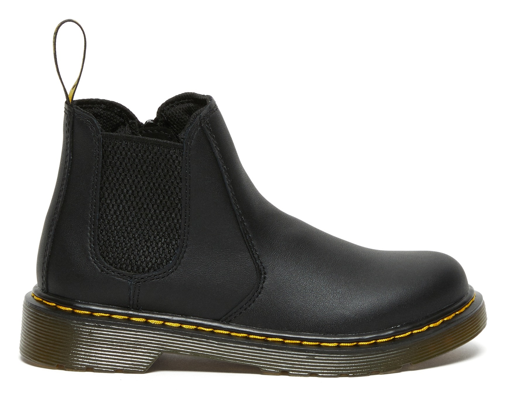 DR. MARTENS Chelseaboots »2976 J Black Softy T«, Kinderstiefel, Freizeitschuh mit Reißverschluss, Stretcheinsatz