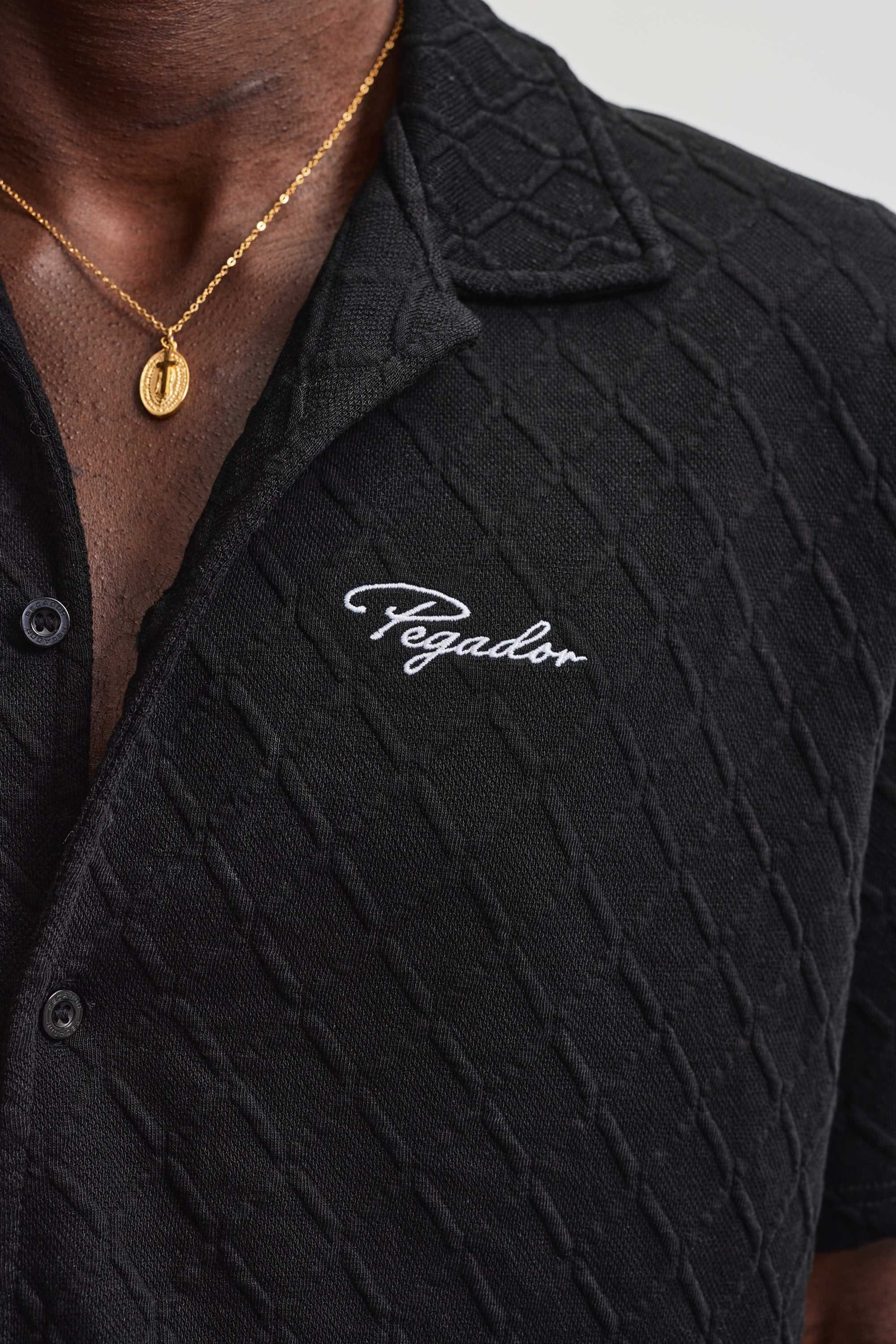 PEGADOR Kurzarmhemd »JOVREN STRUCTURED SHIRT«