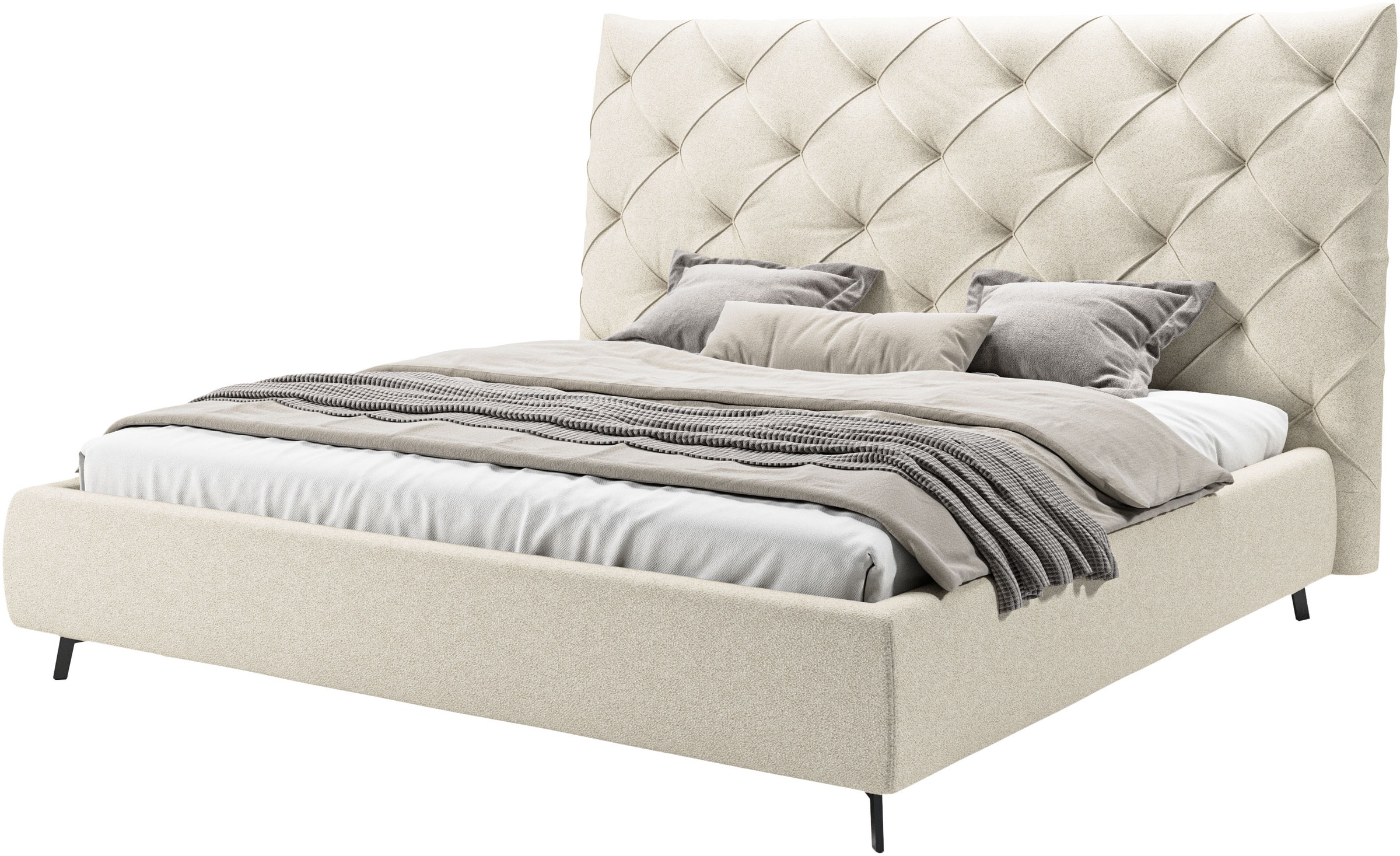 Home affaire Polsterbett "Maxime, in 4 Breiten bis 200cm, auch in Leder" Ko günstig online kaufen