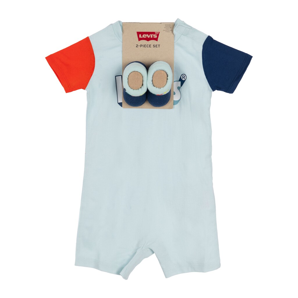 Levi's® Kids Strampler »LVB DOODLE PRINT AND STRIPED«, (Set, 2 tlg.), mit Schühchen, for BOYS