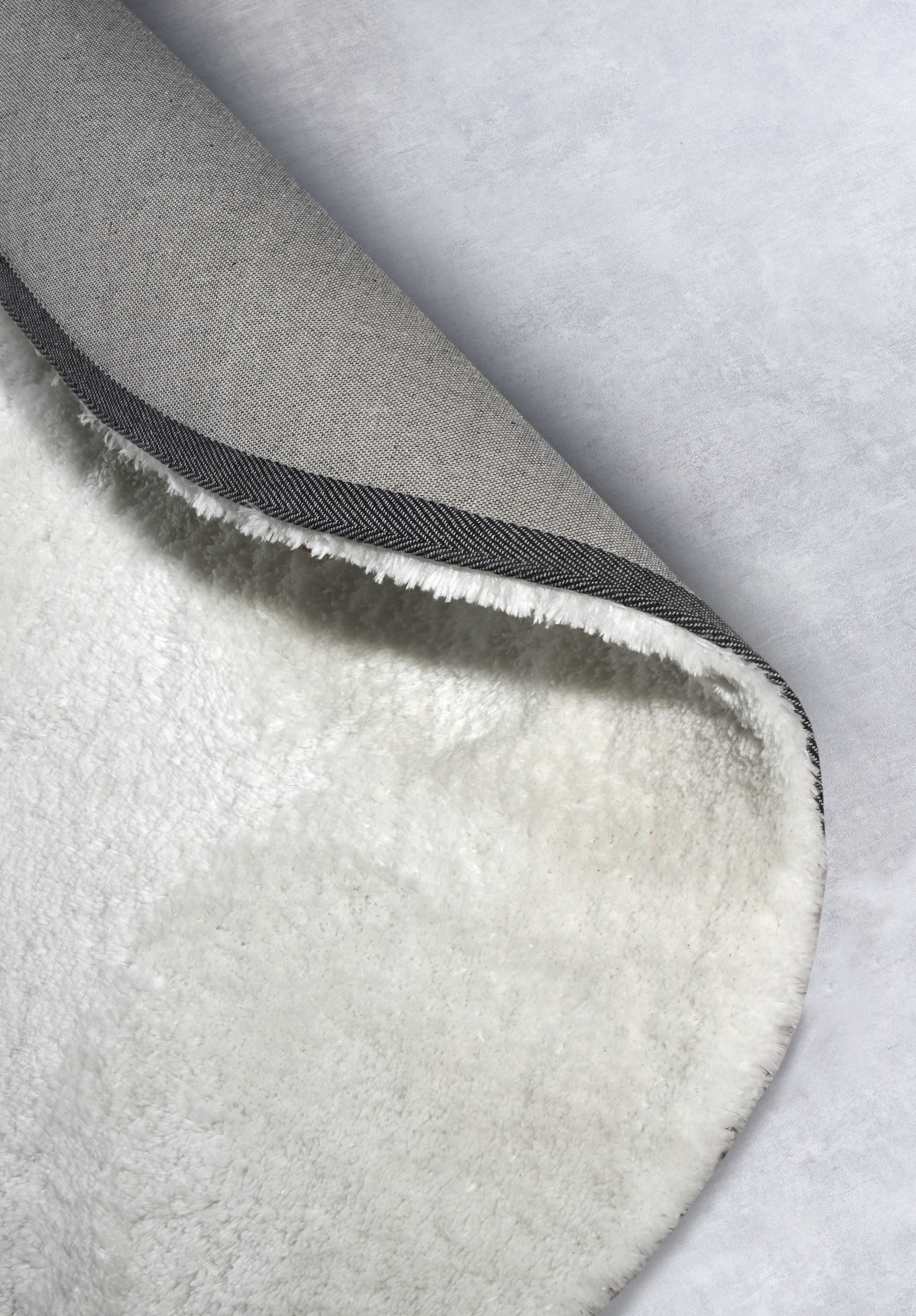 HANSE Home Hochflor-Teppich »Olaf«, rund, 38 mm Höhe, Langflor, Shaggy, einfarbig, flauschig, weich, glänzend, modern, uni
