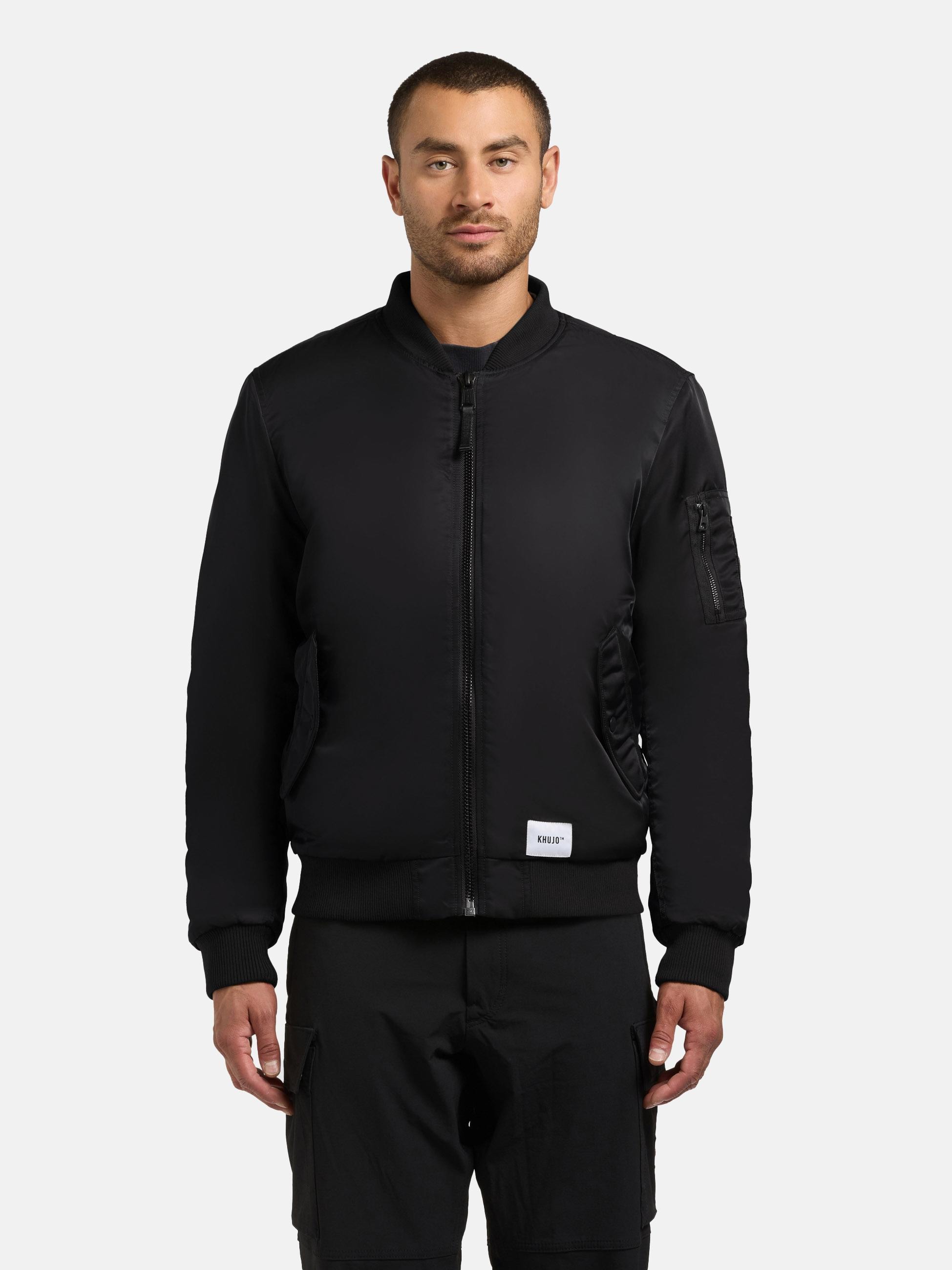 khujo Bomberjacke "Adon" ohne Kapuze Leichte Winterjacke in Shiny-Optik günstig online kaufen