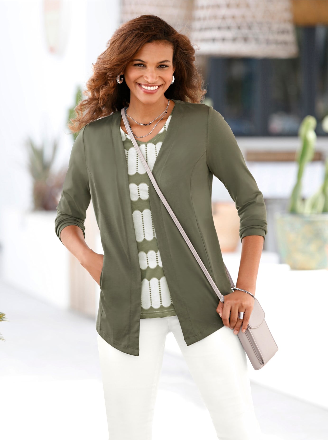 Casual Looks Shirtjacke "Shirtjacke" 1 Stk. tlg. günstig online kaufen