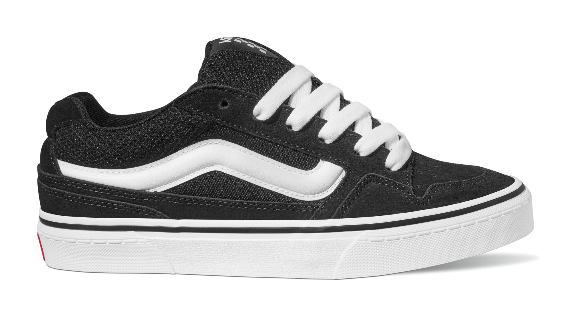 Sneaker VANS "Caldrone", Damen, Gr. 39, schwarz, weiß, Leder, Schuhe Sneaker